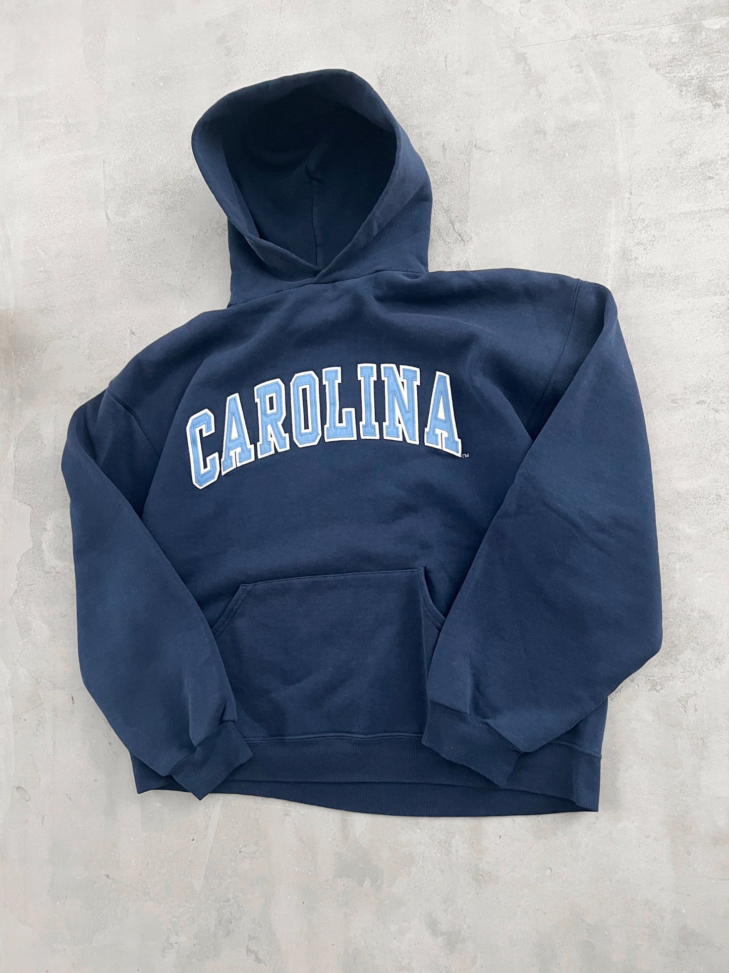 NAVY RUSSELL UNC HOODIE - 1990S - M