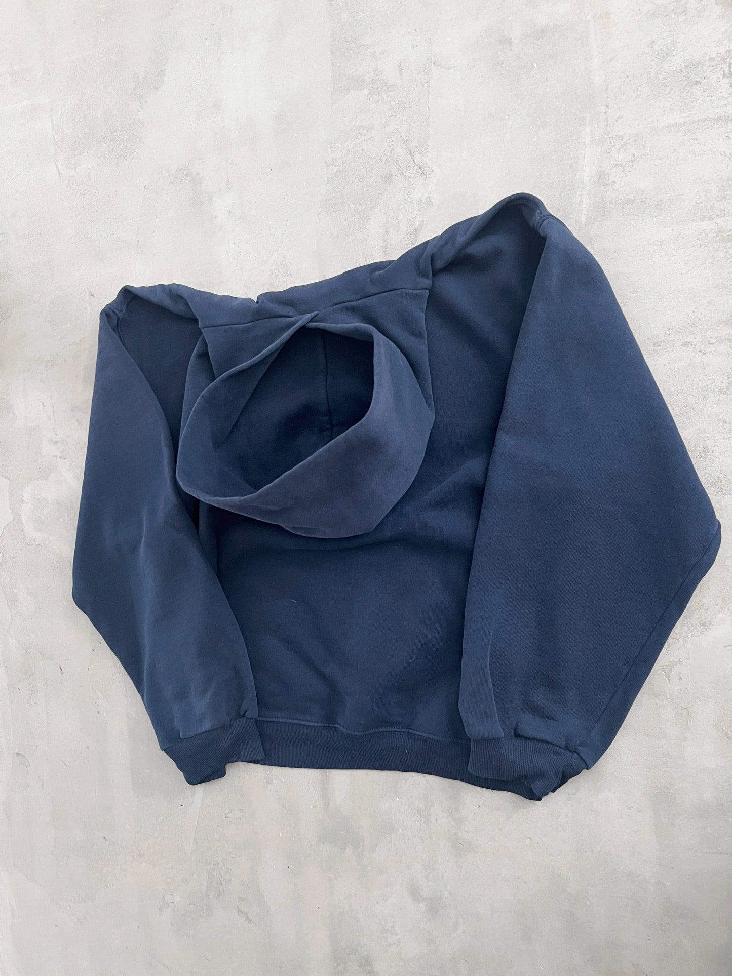 NAVY RUSSELL UNC HOODIE - 1990S - M