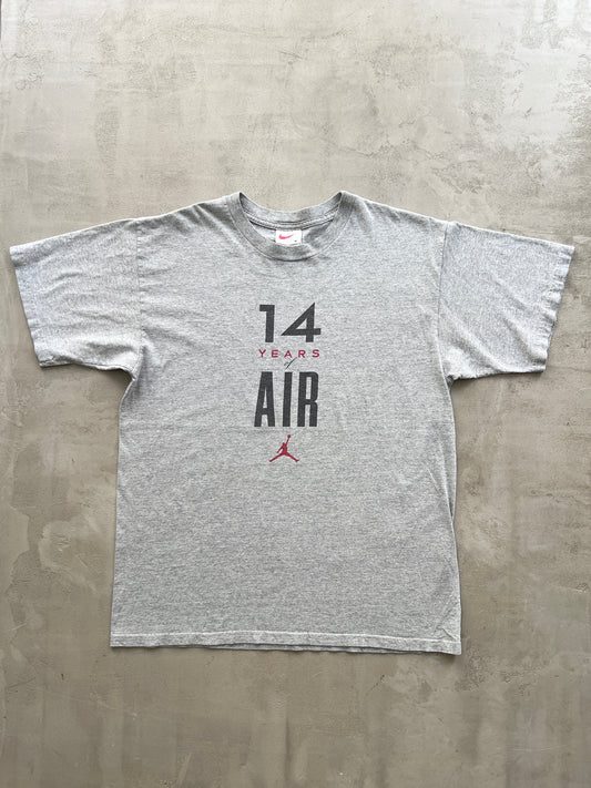 GREY AIR JORDAN TEE - 2000S - L