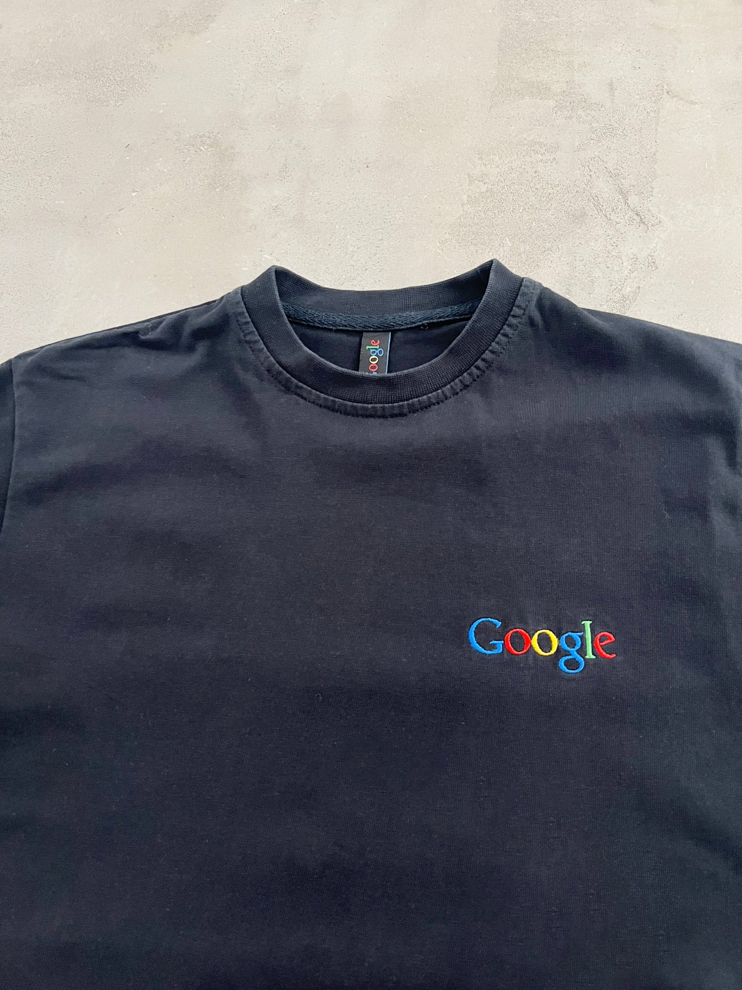 BLACK GOOGLE PROMO TEE - 2000S - S