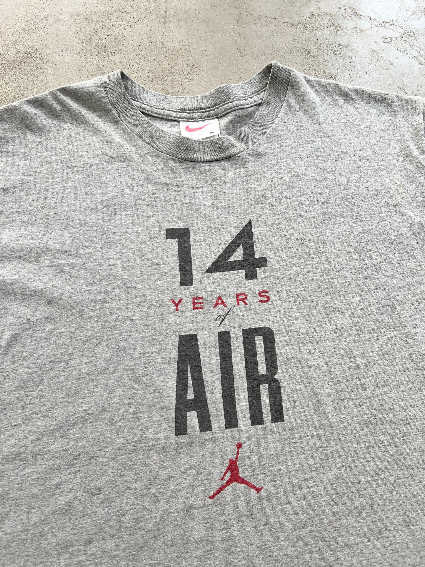 GREY AIR JORDAN TEE - 2000S - L