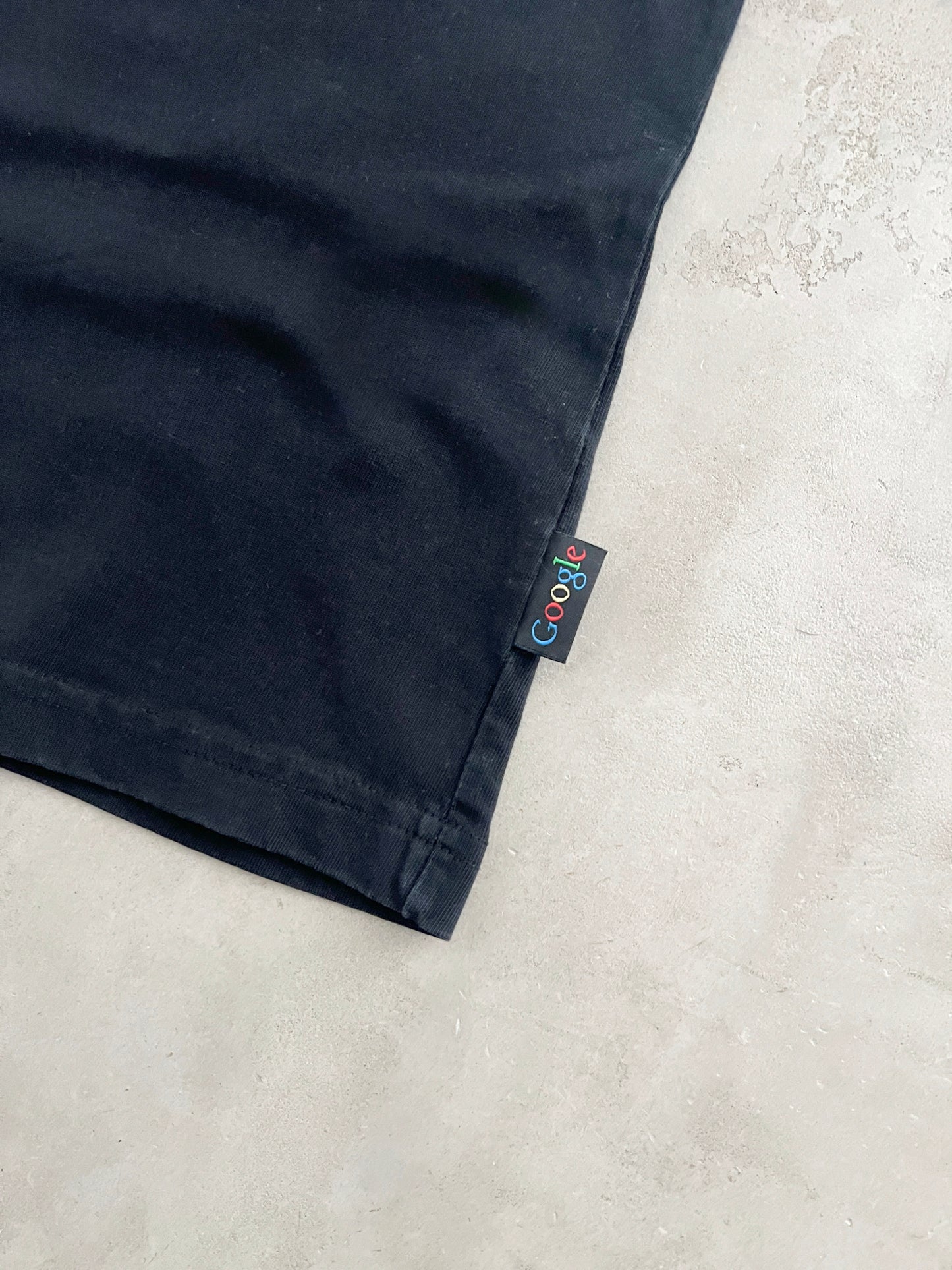 BLACK GOOGLE PROMO TEE - 2000S - S