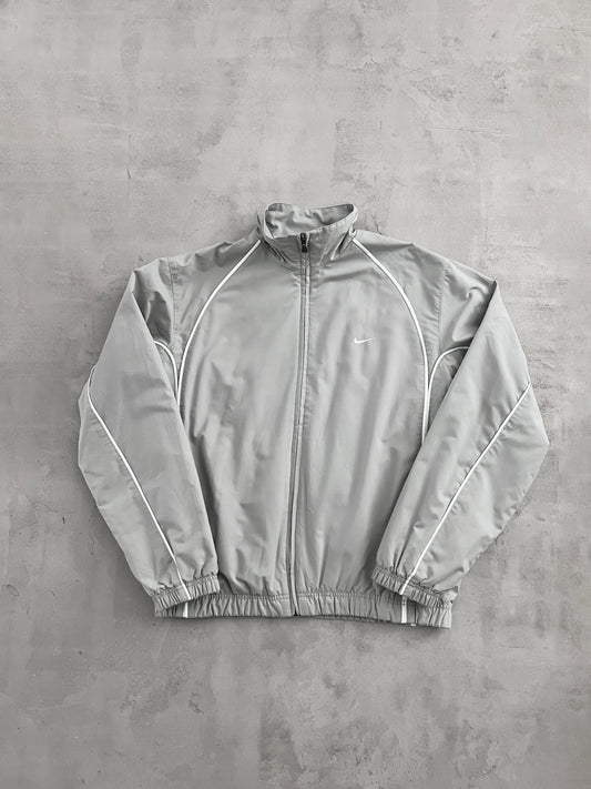 GREY NIKE TRACK JACKET - 2000S - M
