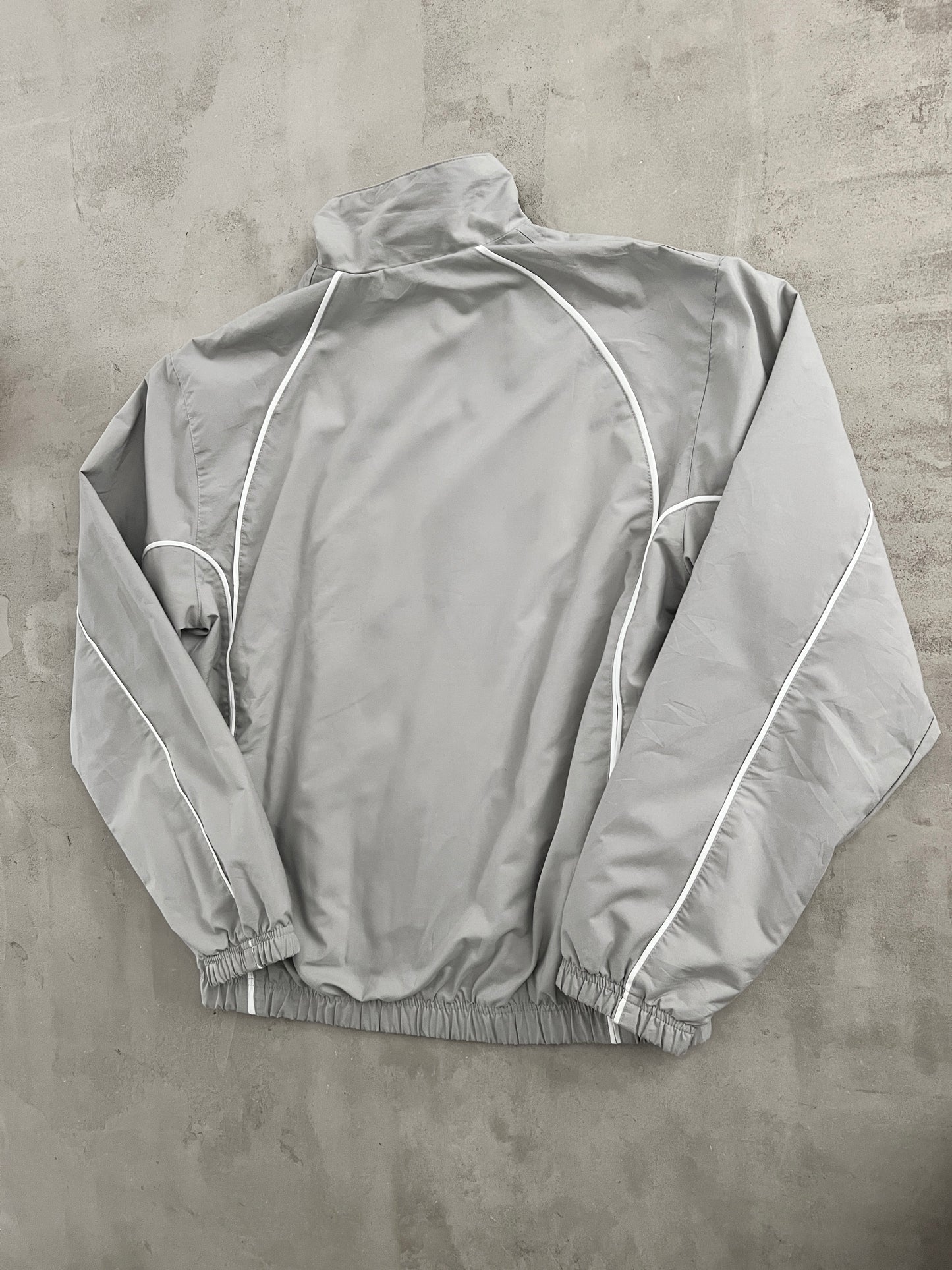 GREY NIKE TRACK JACKET - 2000S - M