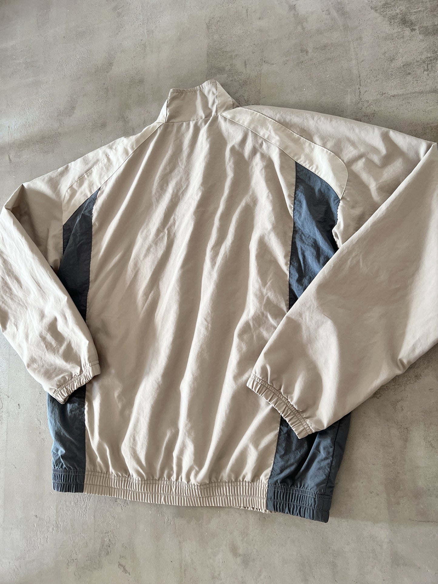 BEIGE NIKE TRACK JACKET - 2000S - S/M