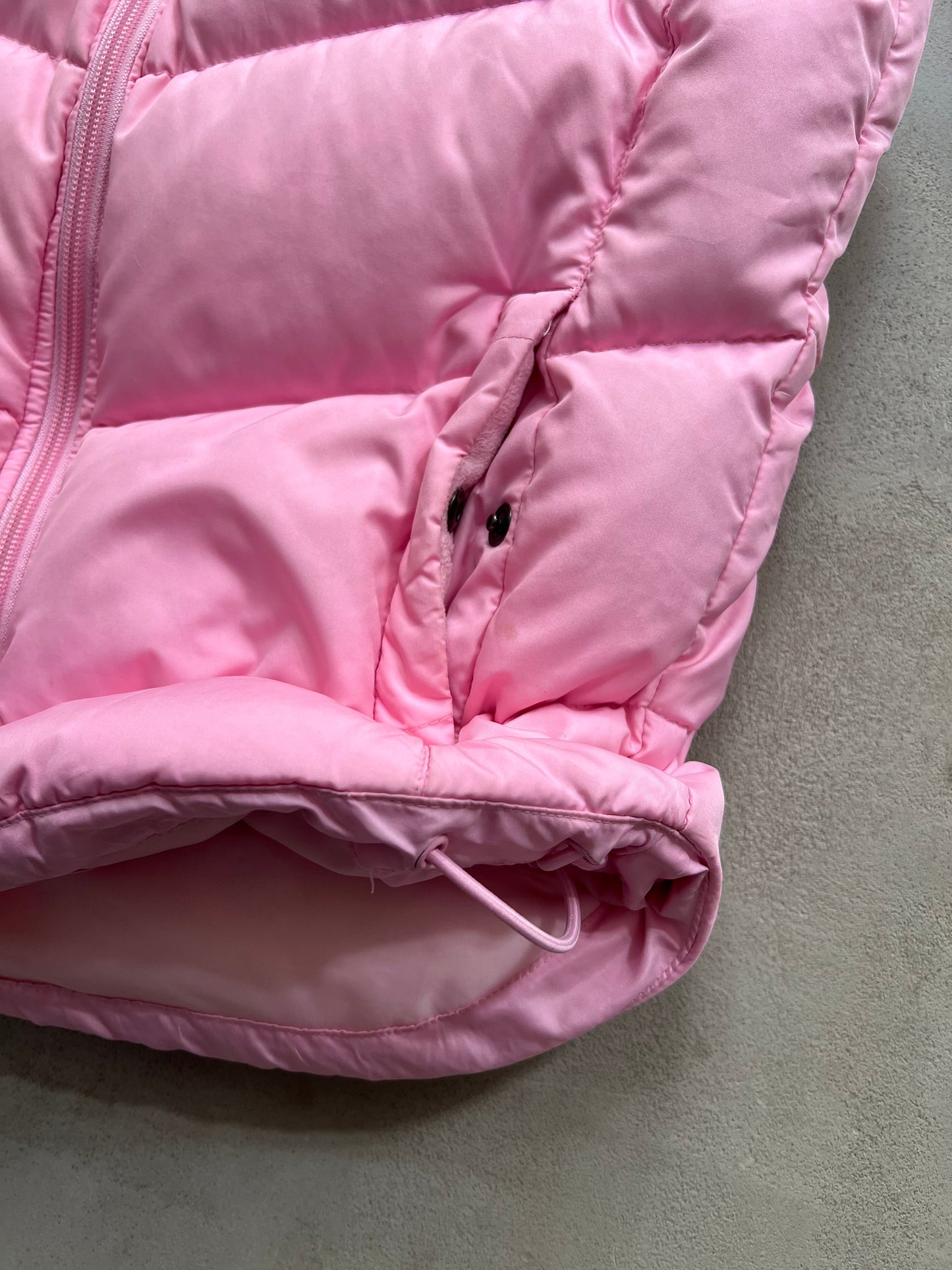 PINK NIKE PUFFER VEST - 2000S - WOMENS S/M