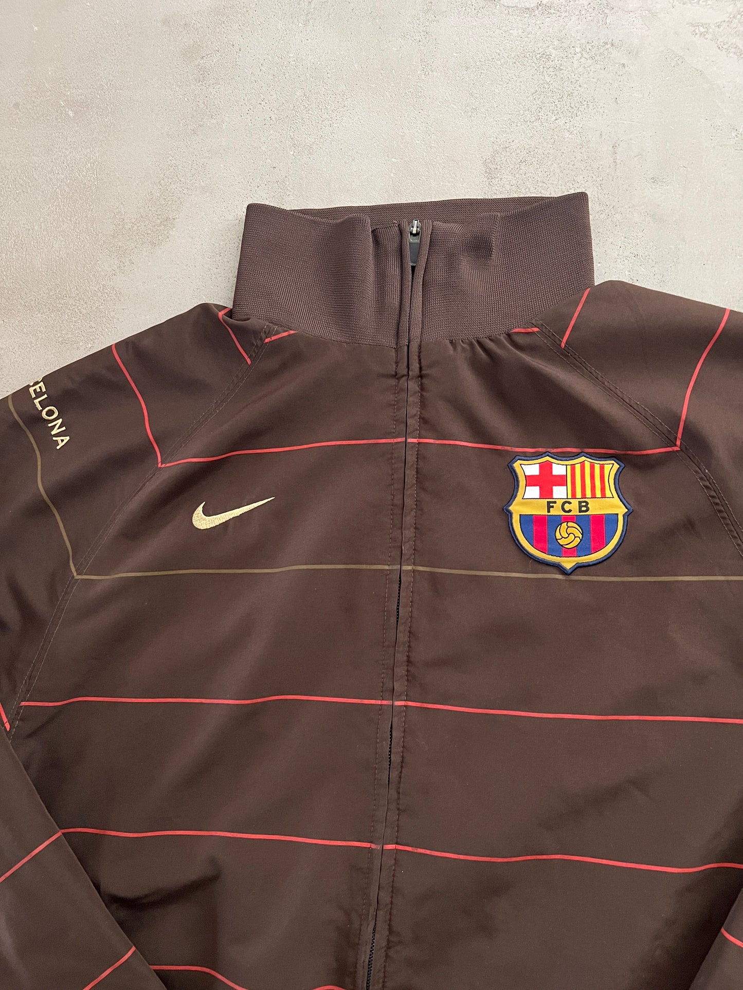MOCHA FC BARCELONA NIKE TRACKSUIT - 2000S - L