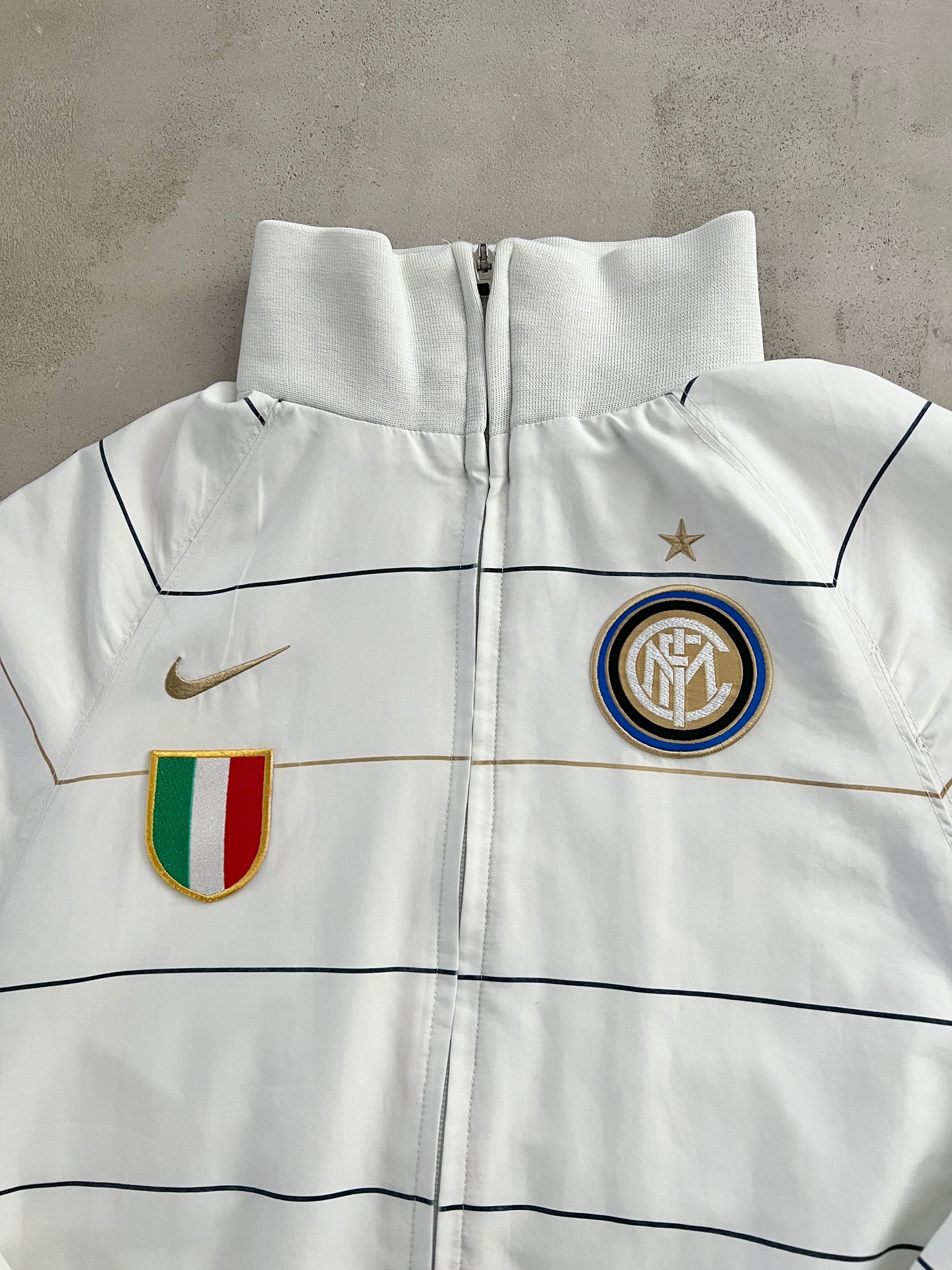WHITE INTER MILAN NIKE JACKET - 2000S - S