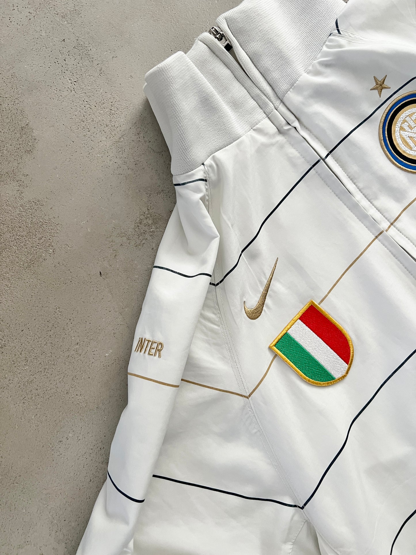 WHITE INTER MILAN NIKE JACKET - 2000S - S