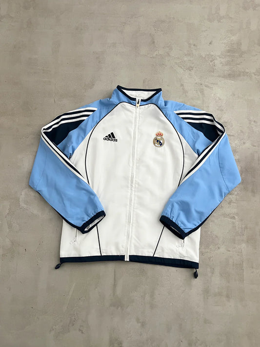 WHITE REAL MADRID JACKET - 2000S - M