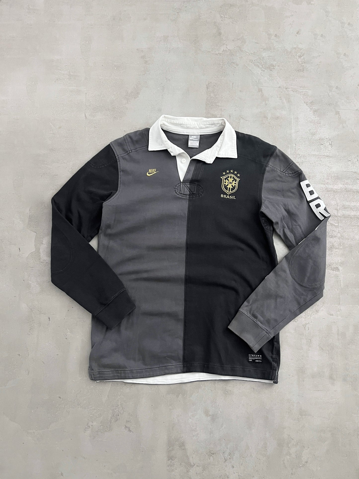 GREY BRAZIL NIKE LONGSLEEVE - 2000S - L