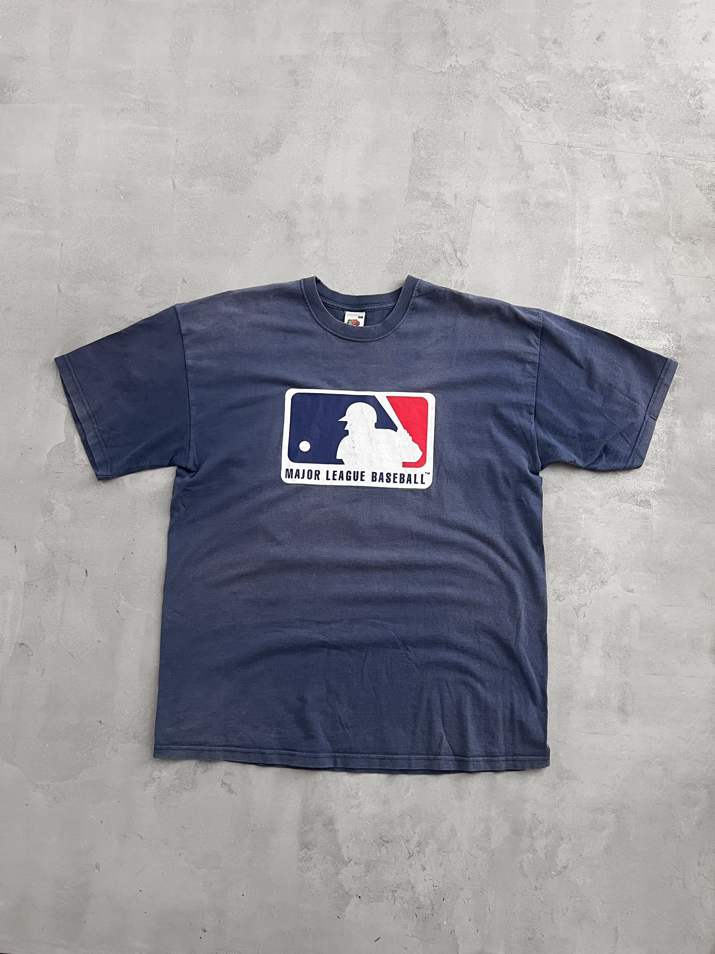 FADED NAVY MLB BASEBALL TEE - 1990S - L/XL