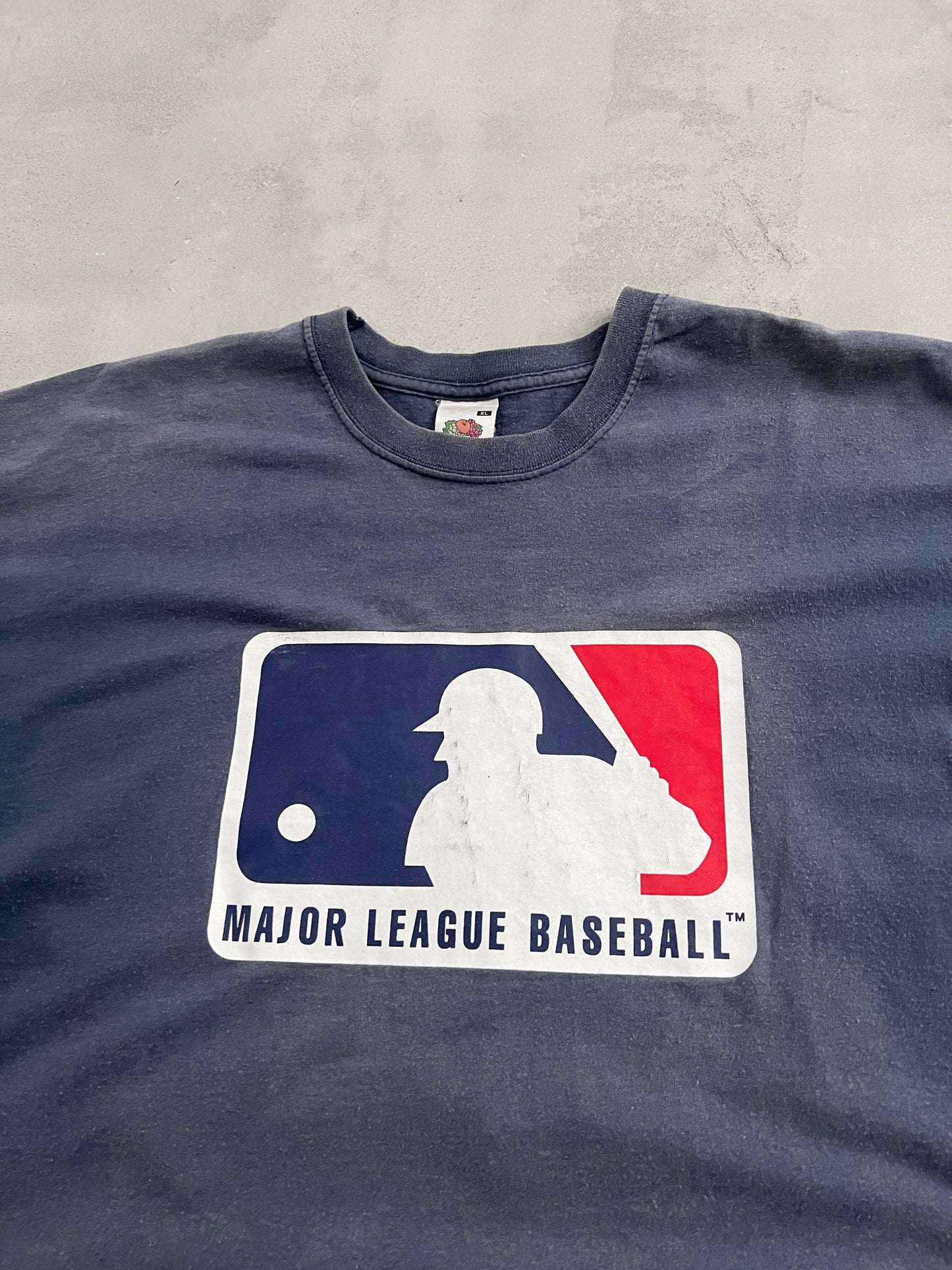 FADED NAVY MLB BASEBALL TEE - 1990S - L/XL