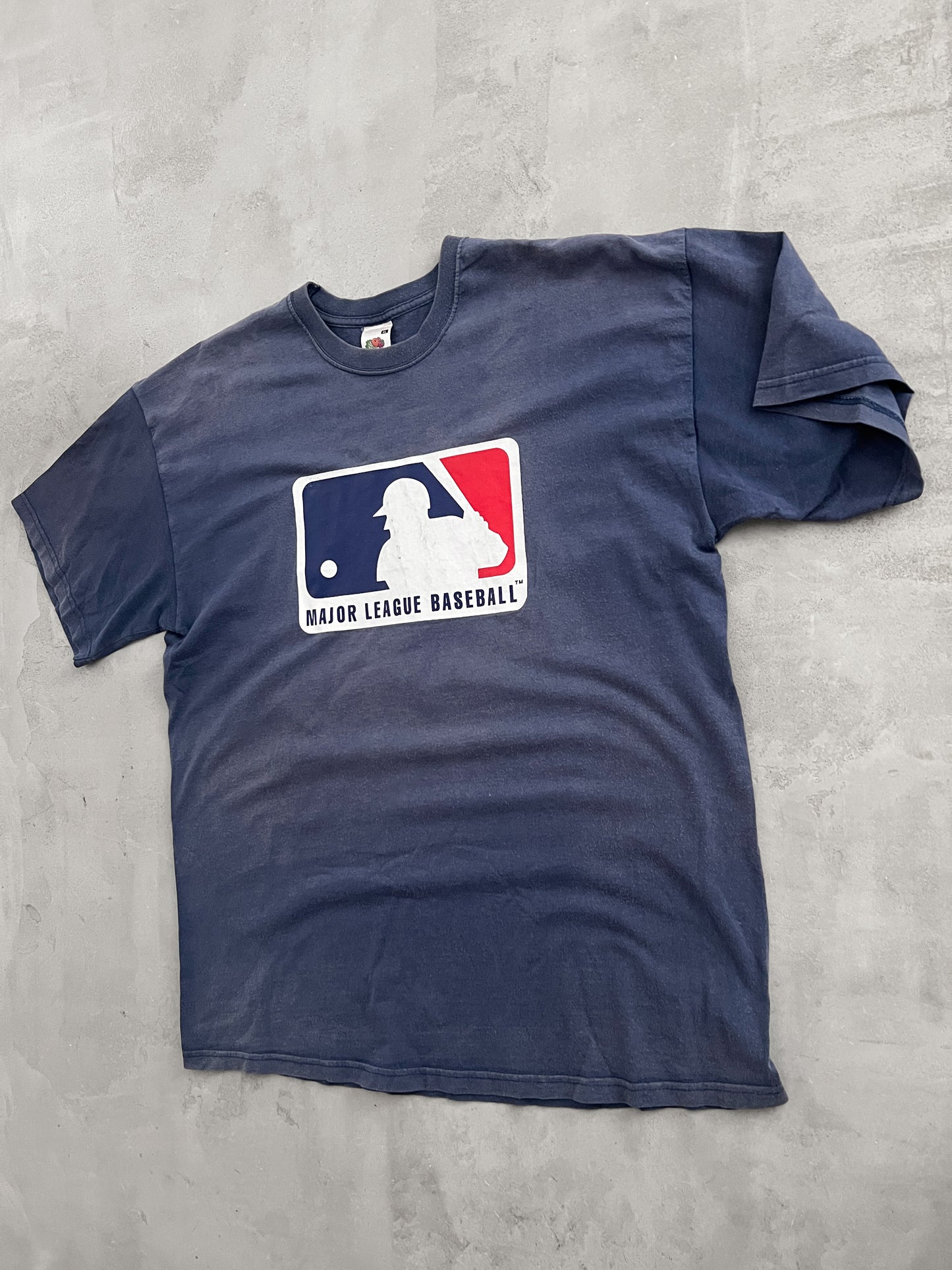 FADED NAVY MLB BASEBALL TEE - 1990S - L/XL
