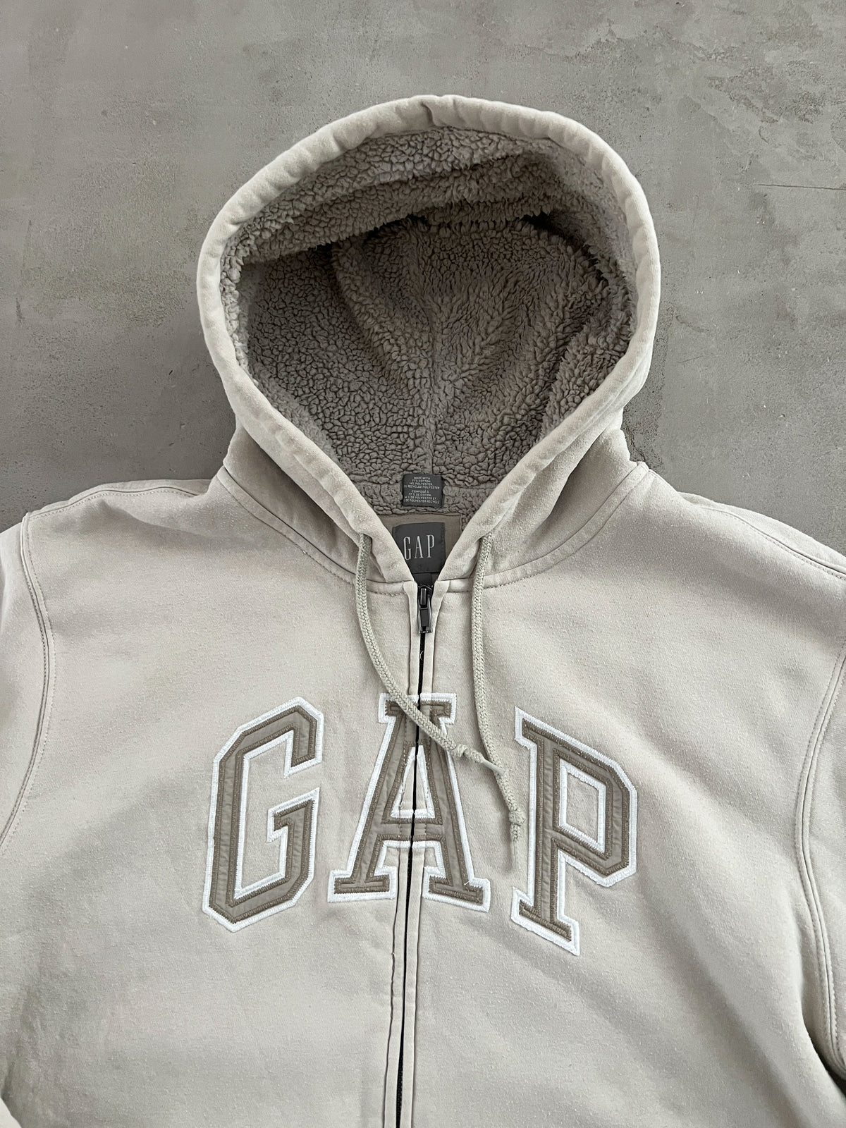 CREME GAP HOODIE - 2000S - L