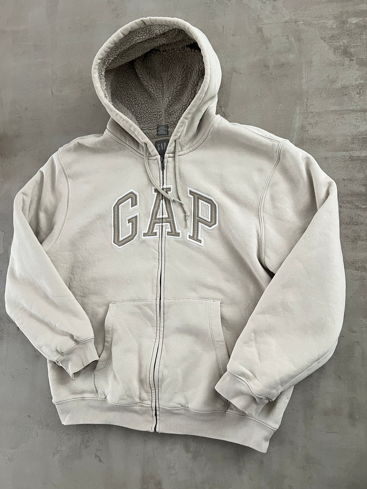 CREME GAP HOODIE - 2000S - L