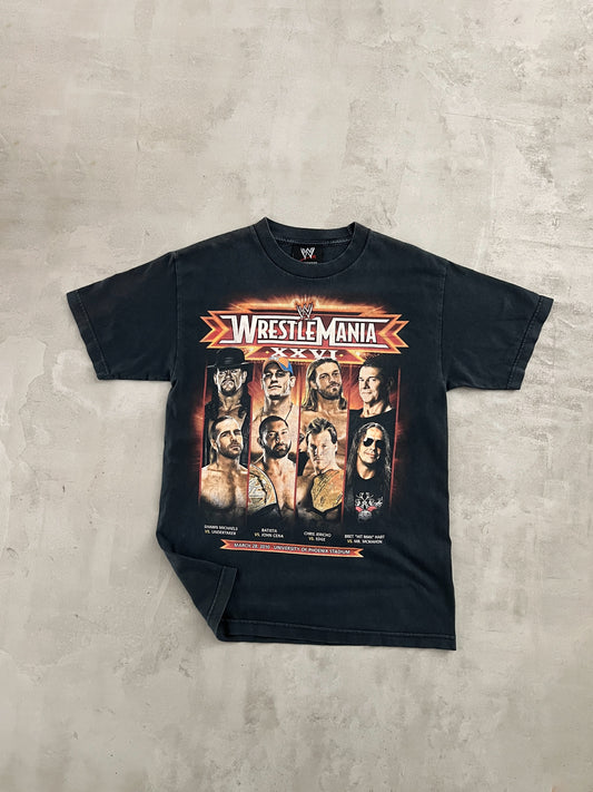 FADED BLACK WWE WRESTLING TEE - 2000S - M