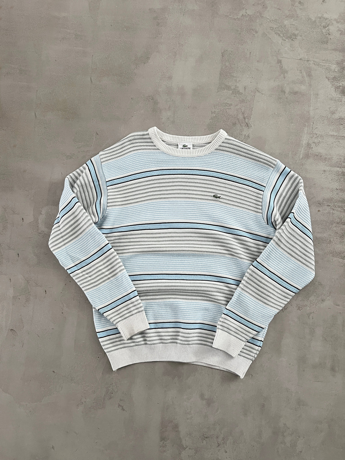 BABY BLUE LACOSTE KNIT - 2000S - S