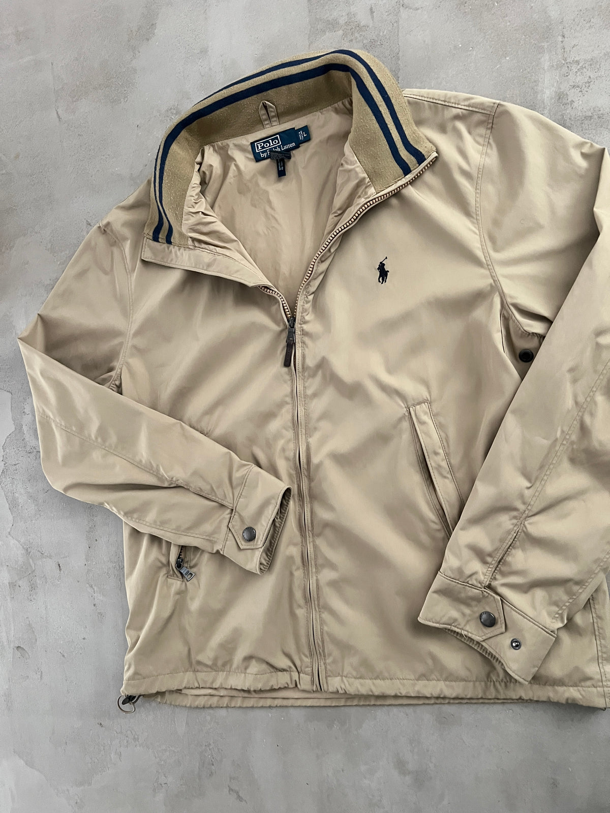 BEIGE RALPH LAUREN JACKET - 2000S - L/M
