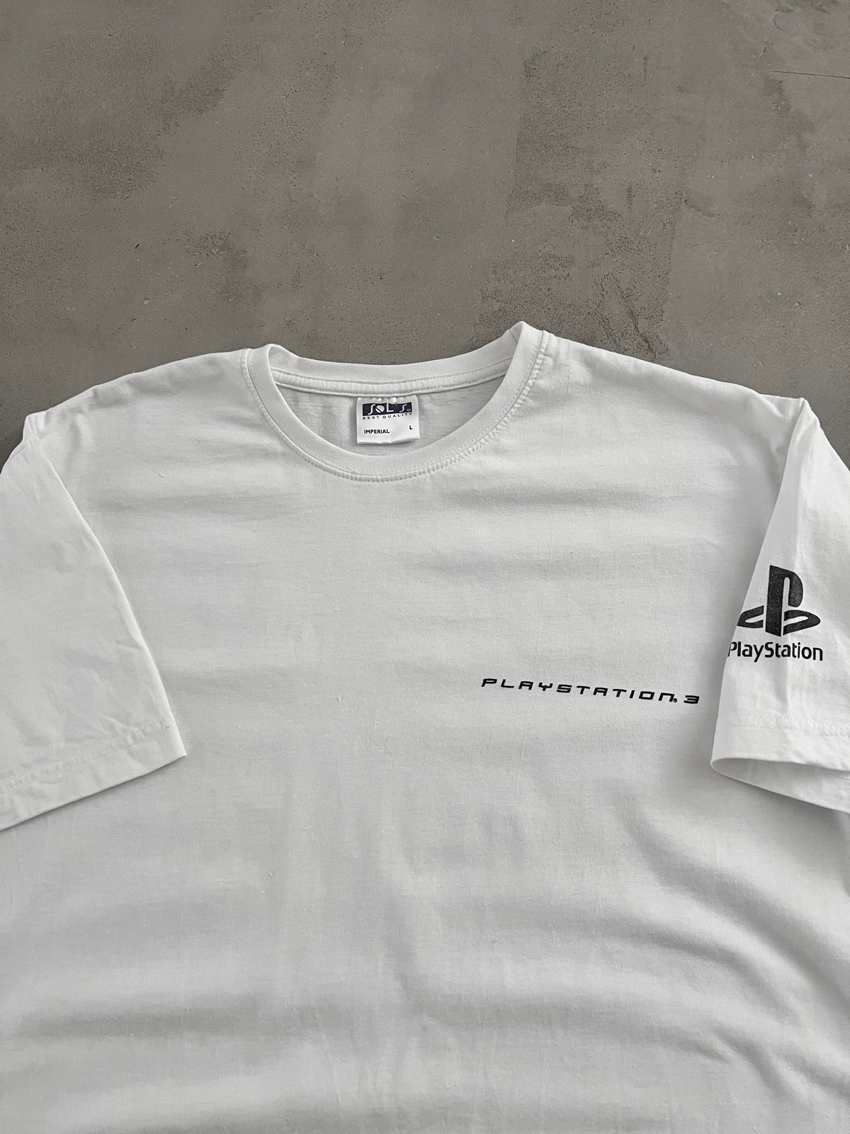 WHITE PLAYSTATION 3 PROMO TEE - 2006 - L