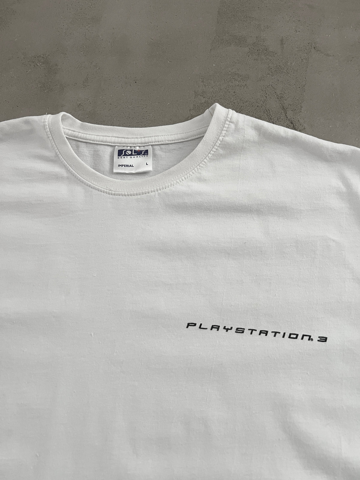 WHITE PLAYSTATION 3 PROMO TEE - 2006 - L