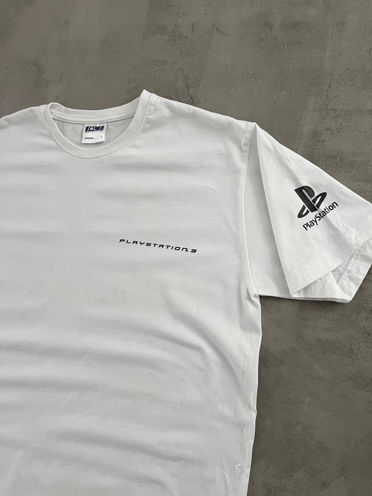 WHITE PLAYSTATION 3 PROMO TEE - 2006 - L