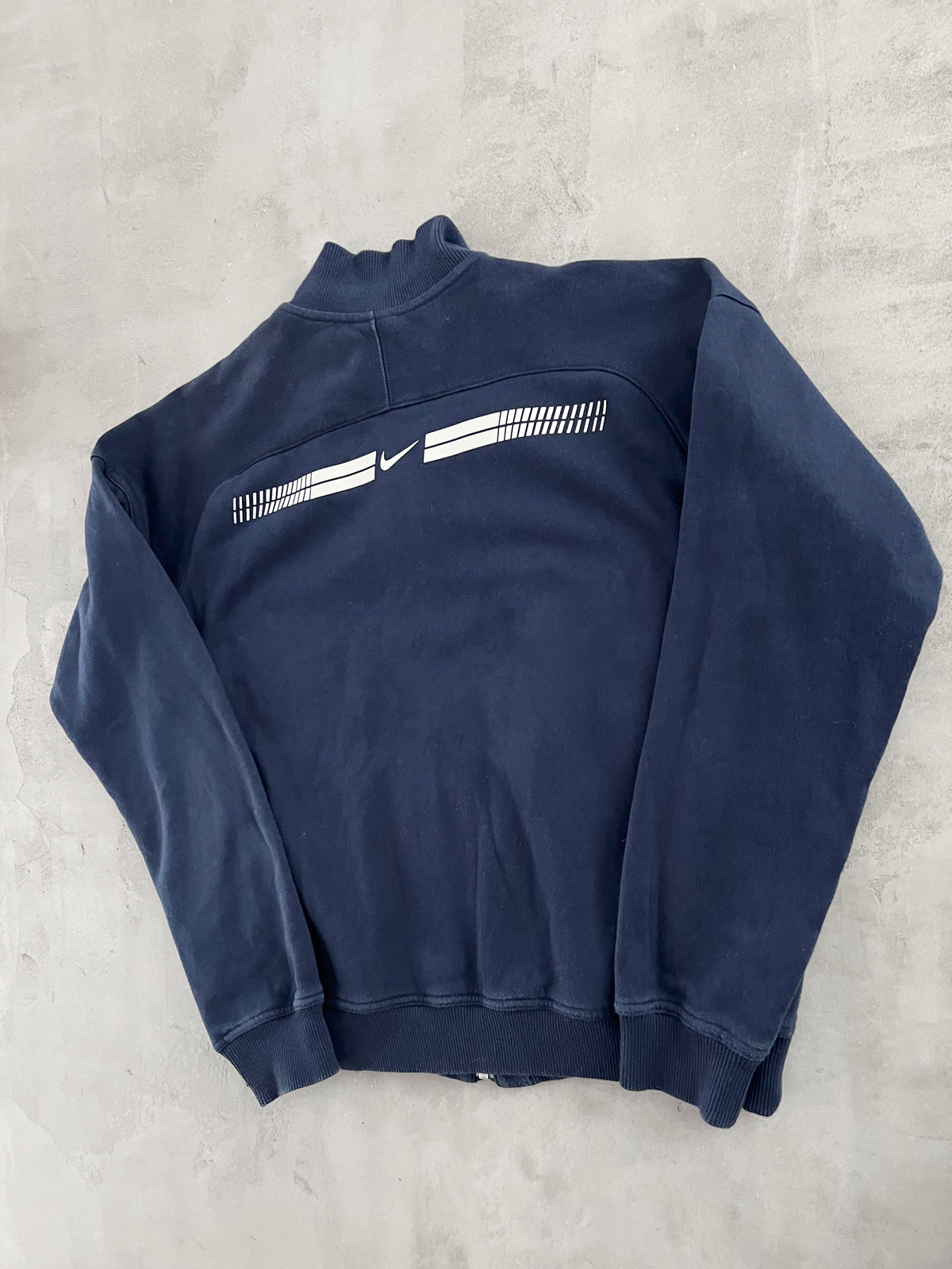NAVY NIKE TRACK JACKET - 2000S - M