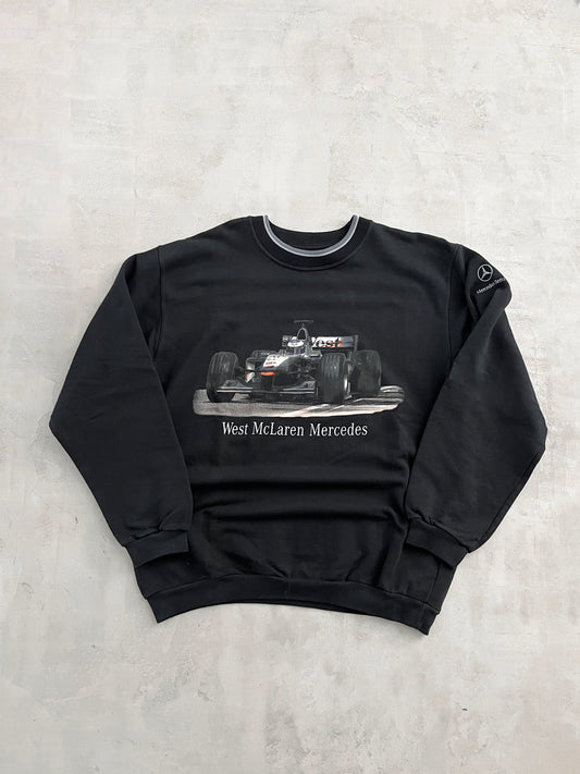 BLACK MERCEDES BENZ MCLAREN F1 SWEATER - 2000S - L