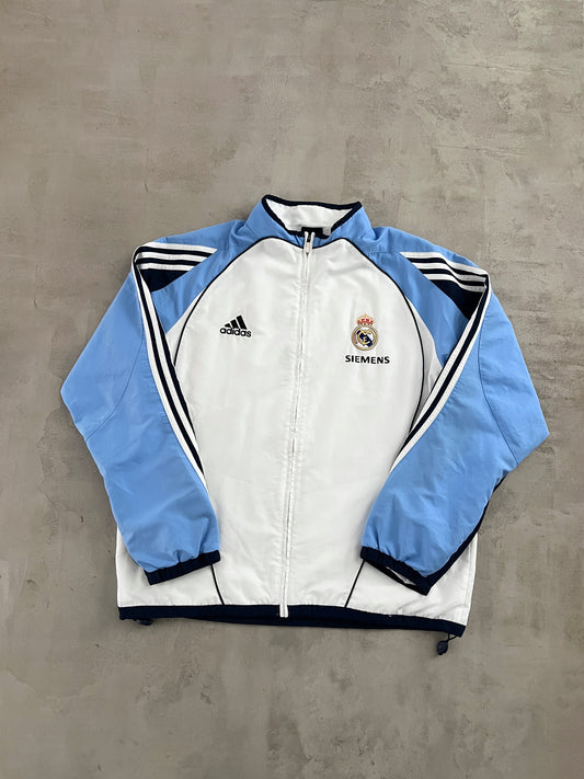 BABY BLUE REAL MADRID JACKET - 2000S - L