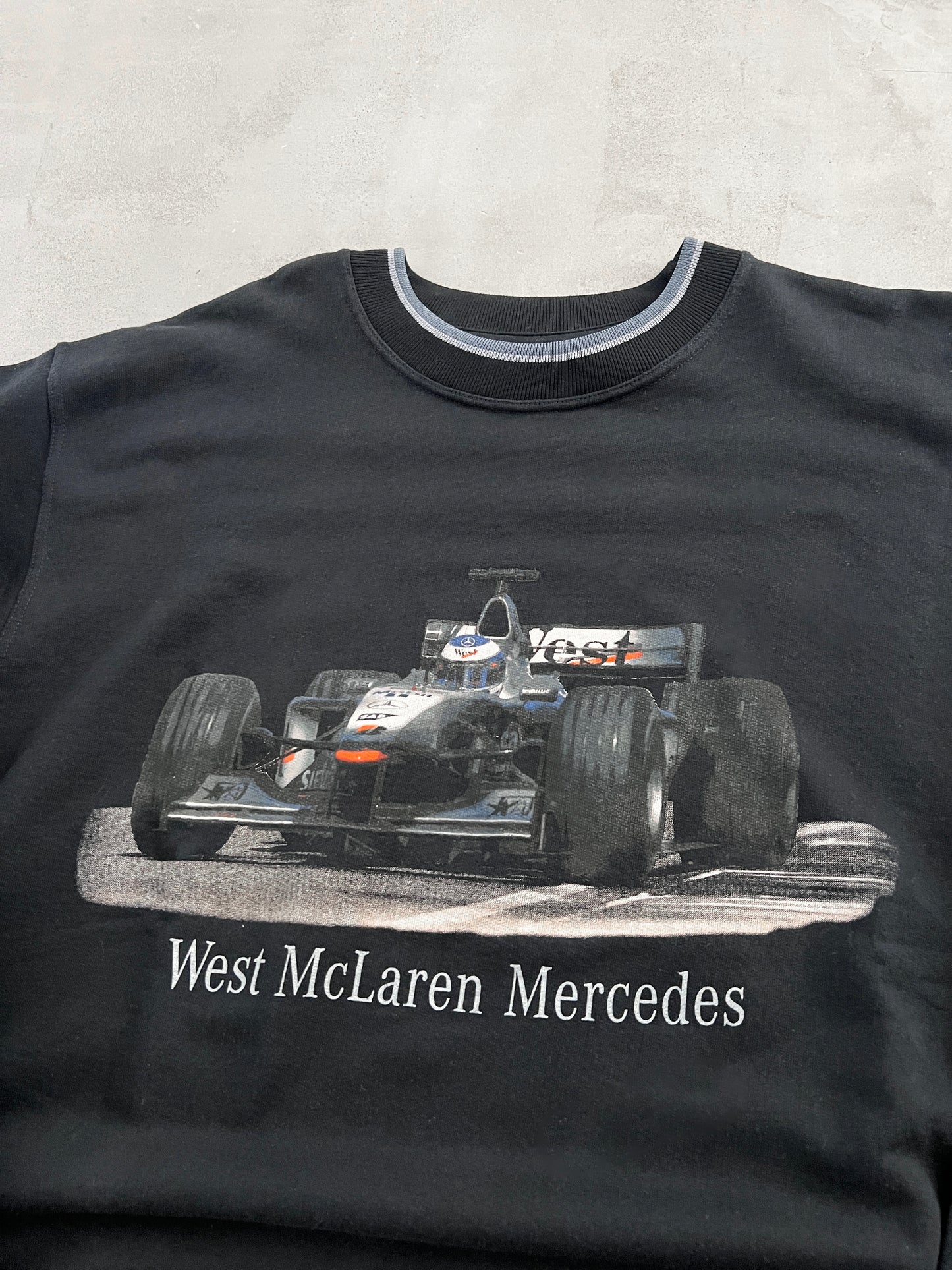 BLACK MERCEDES BENZ MCLAREN F1 SWEATER - 2000S - L