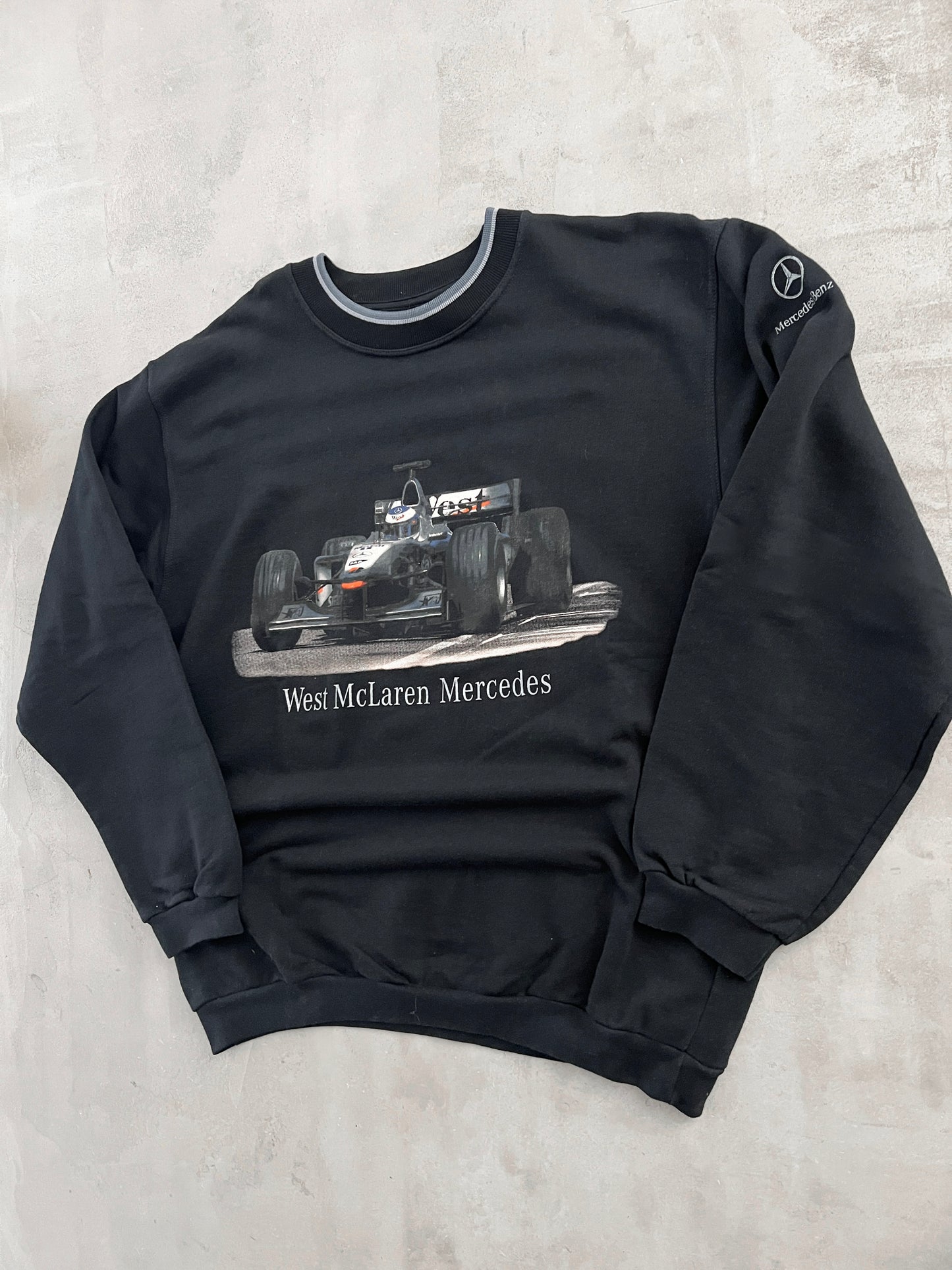 BLACK MERCEDES BENZ MCLAREN F1 SWEATER - 2000S - L