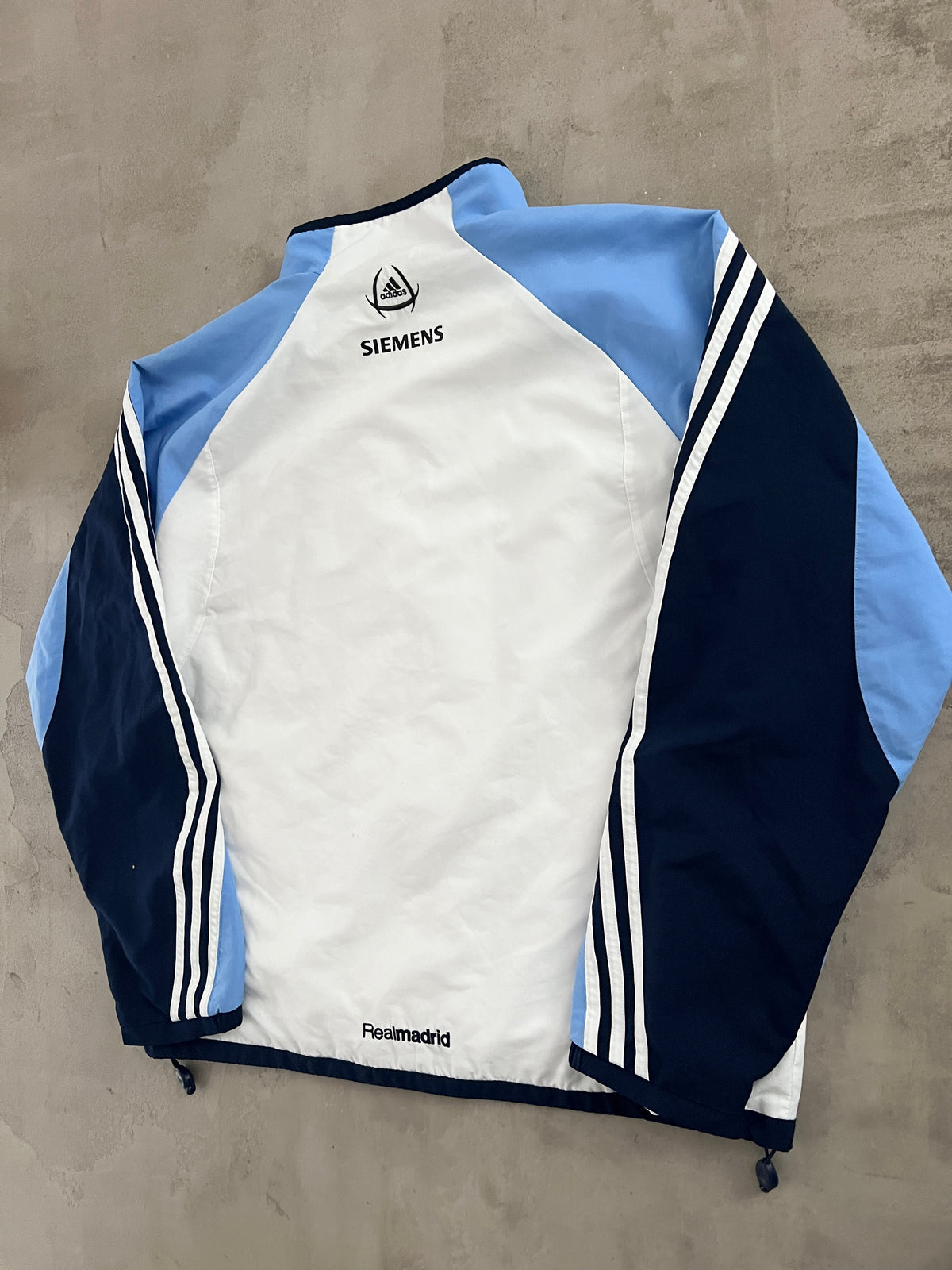 BABY BLUE REAL MADRID JACKET - 2000S - L