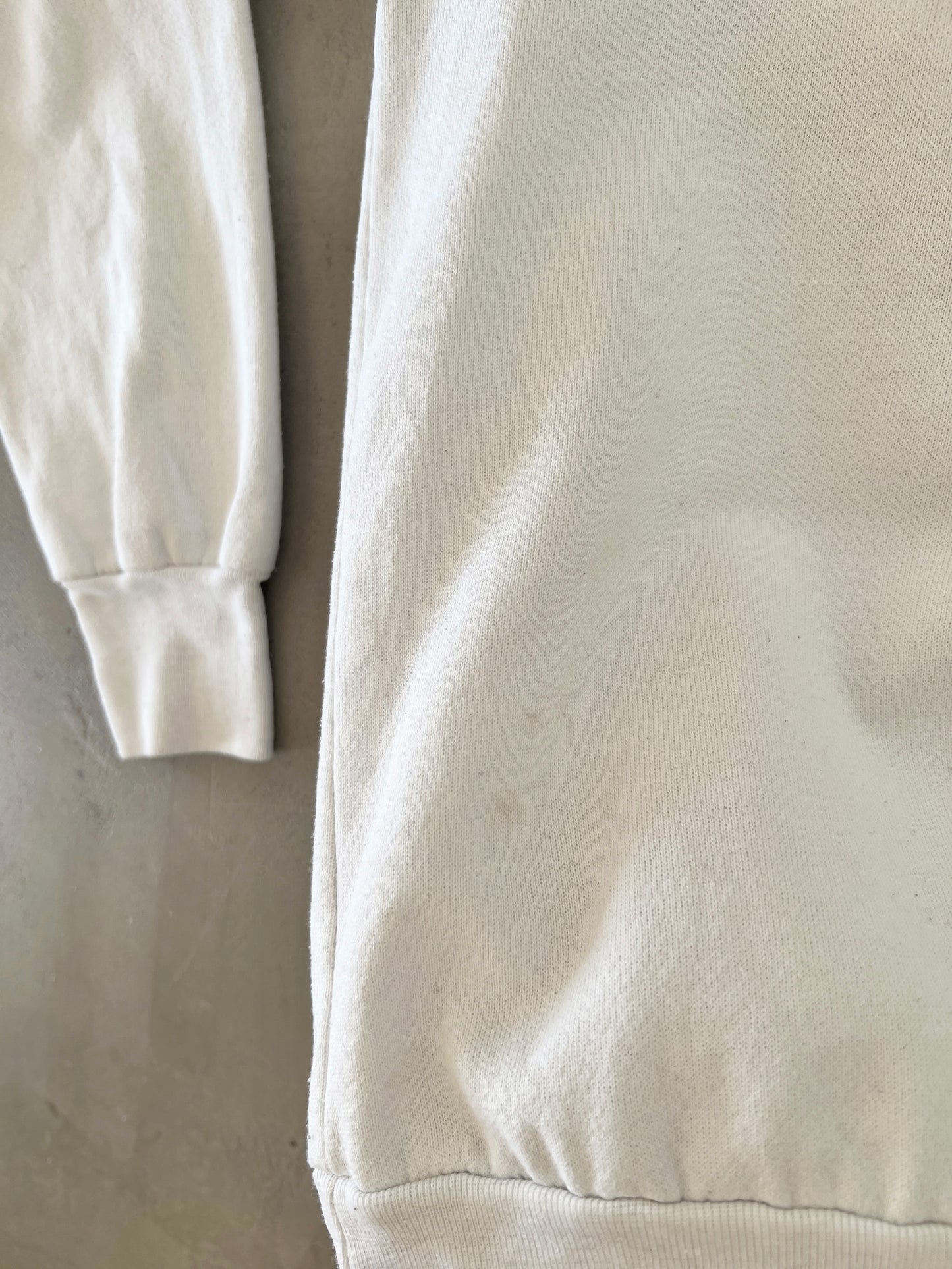 WHITE FERRARI SWEATER - 1990S - WOMENS M