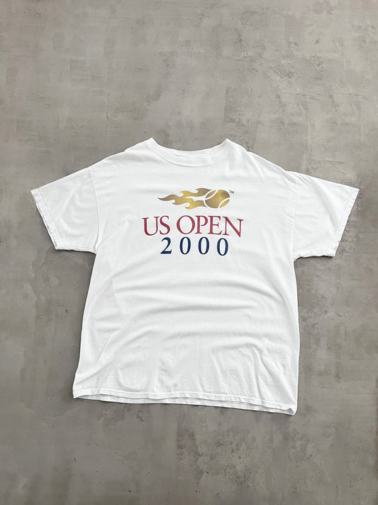 WHITE US OPEN TENNIS TEE - 2000S - XL/XXL