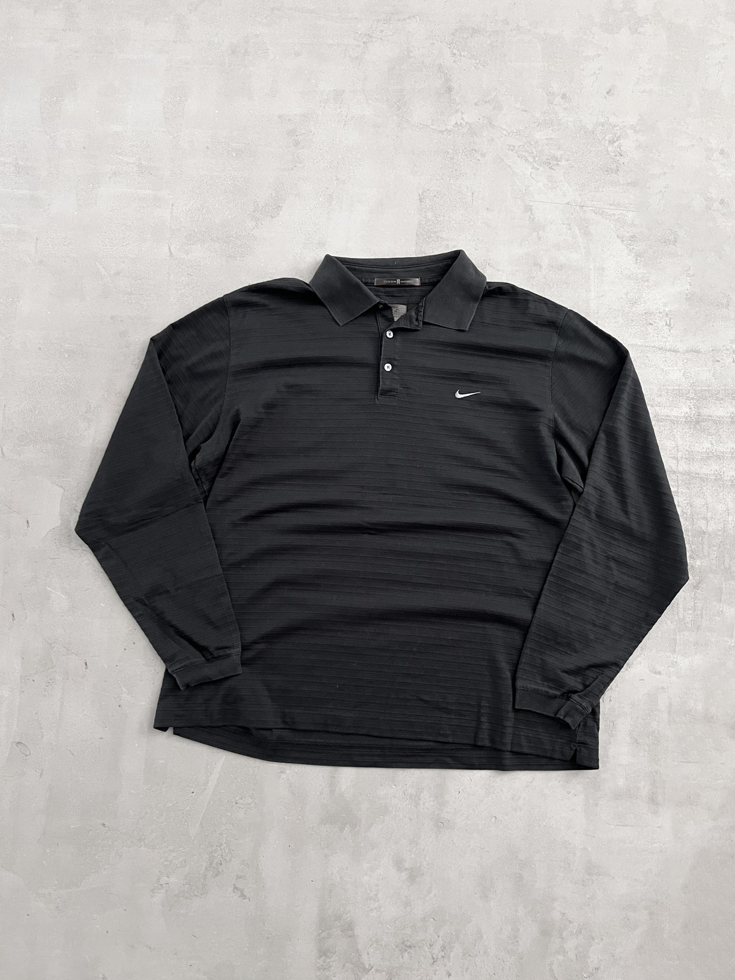 BLACK NIKE GOLF TIGER WOODS LONGSLEEVE - 2000S - L