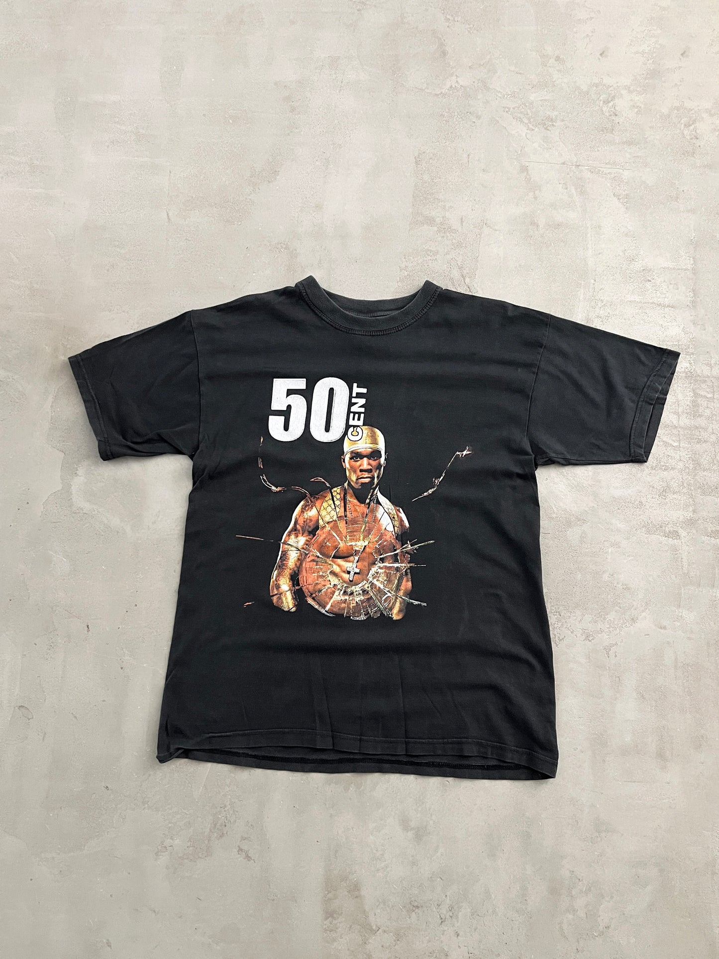 BLACK 50 CENT TEE - 2000S - M