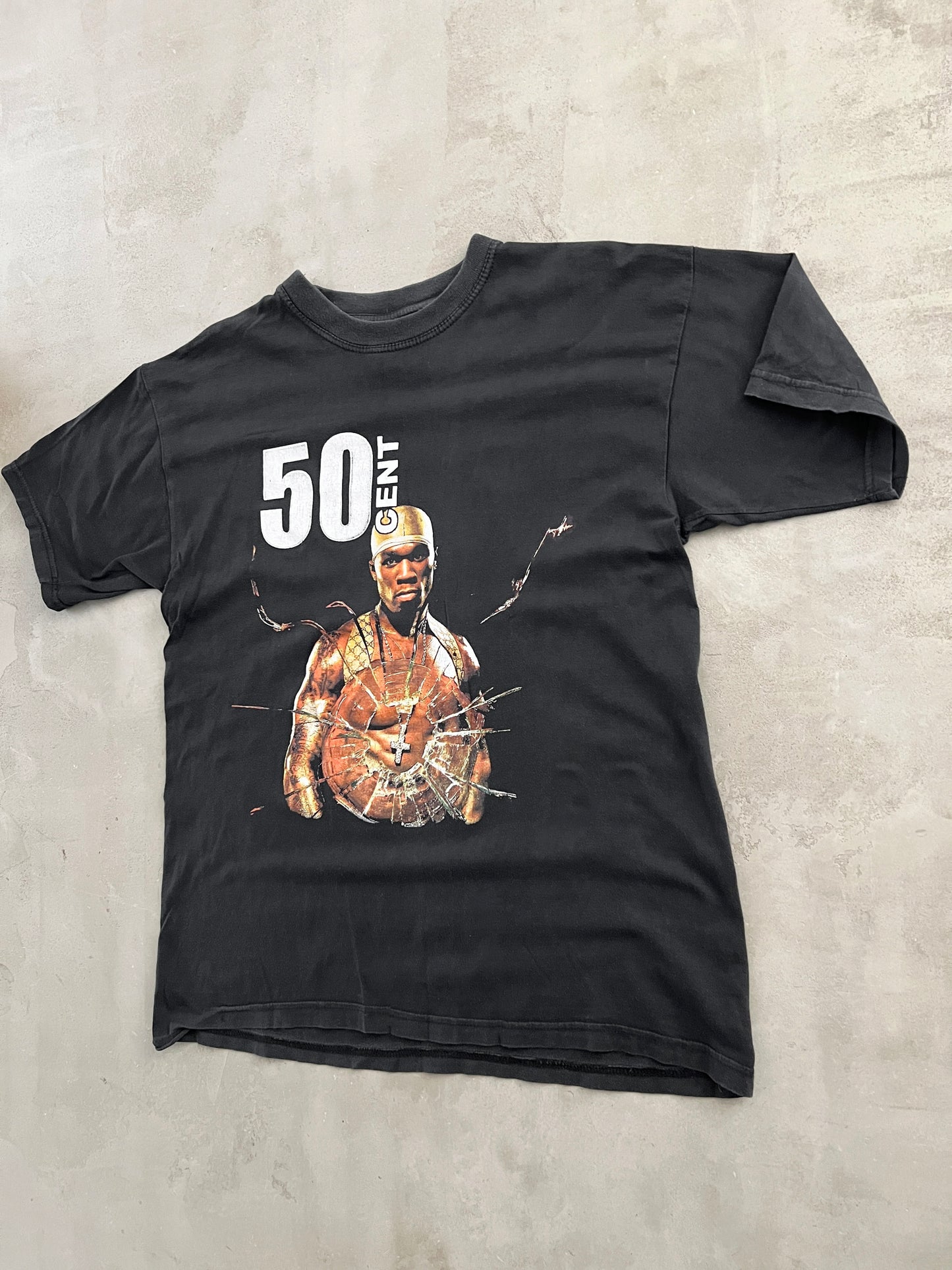 BLACK 50 CENT TEE - 2000S - M
