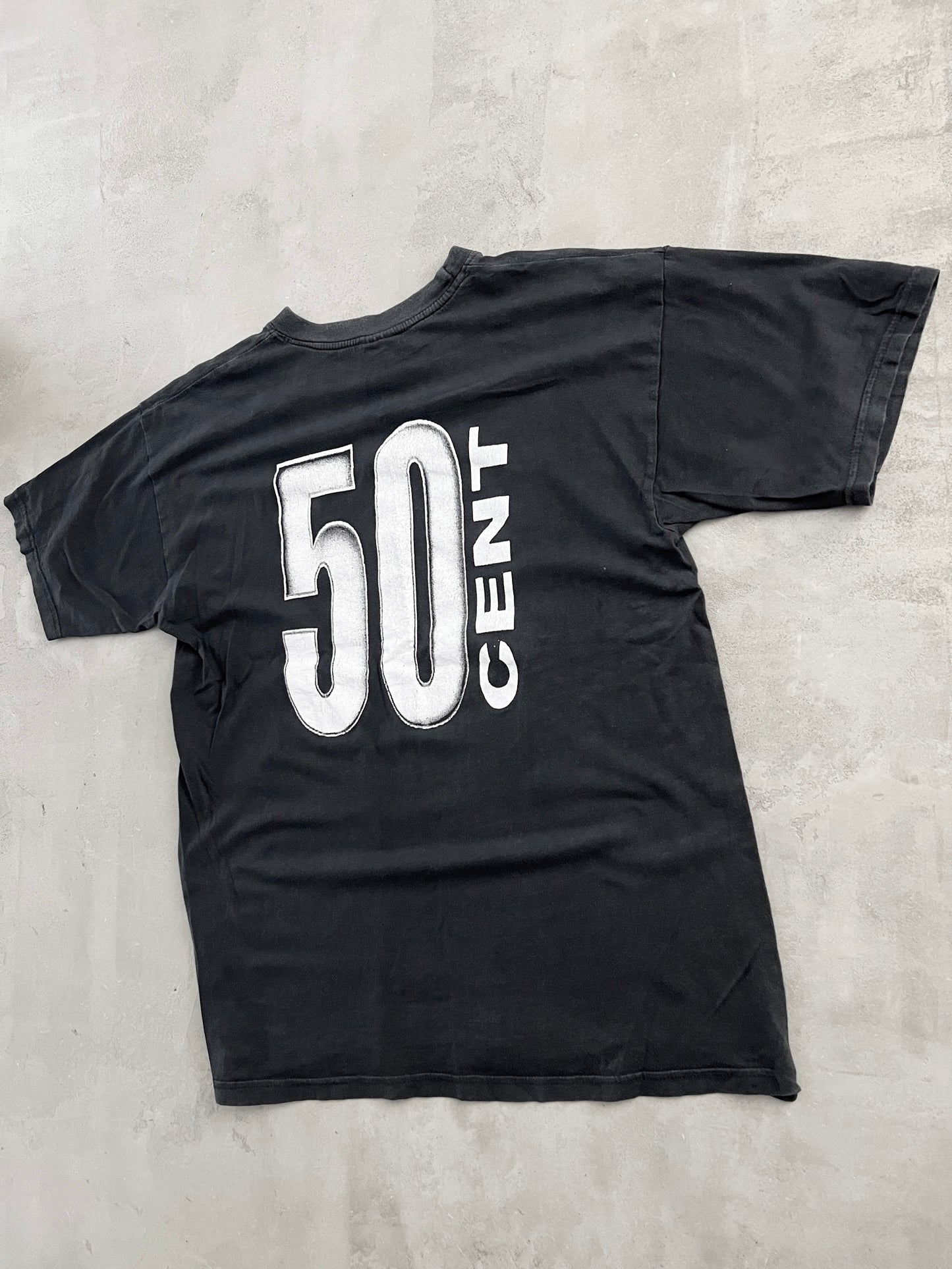 BLACK 50 CENT TEE - 2000S - M