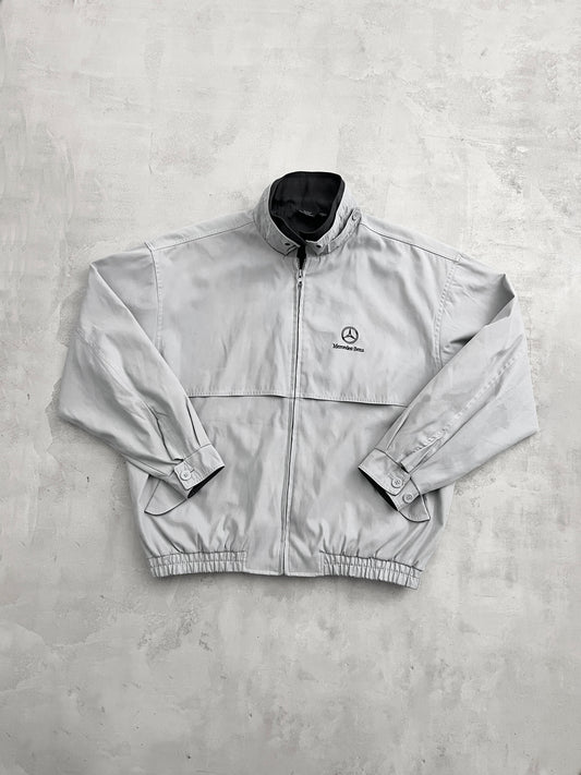 GREY MERCEDES BENZ JACKET - 1990S - L