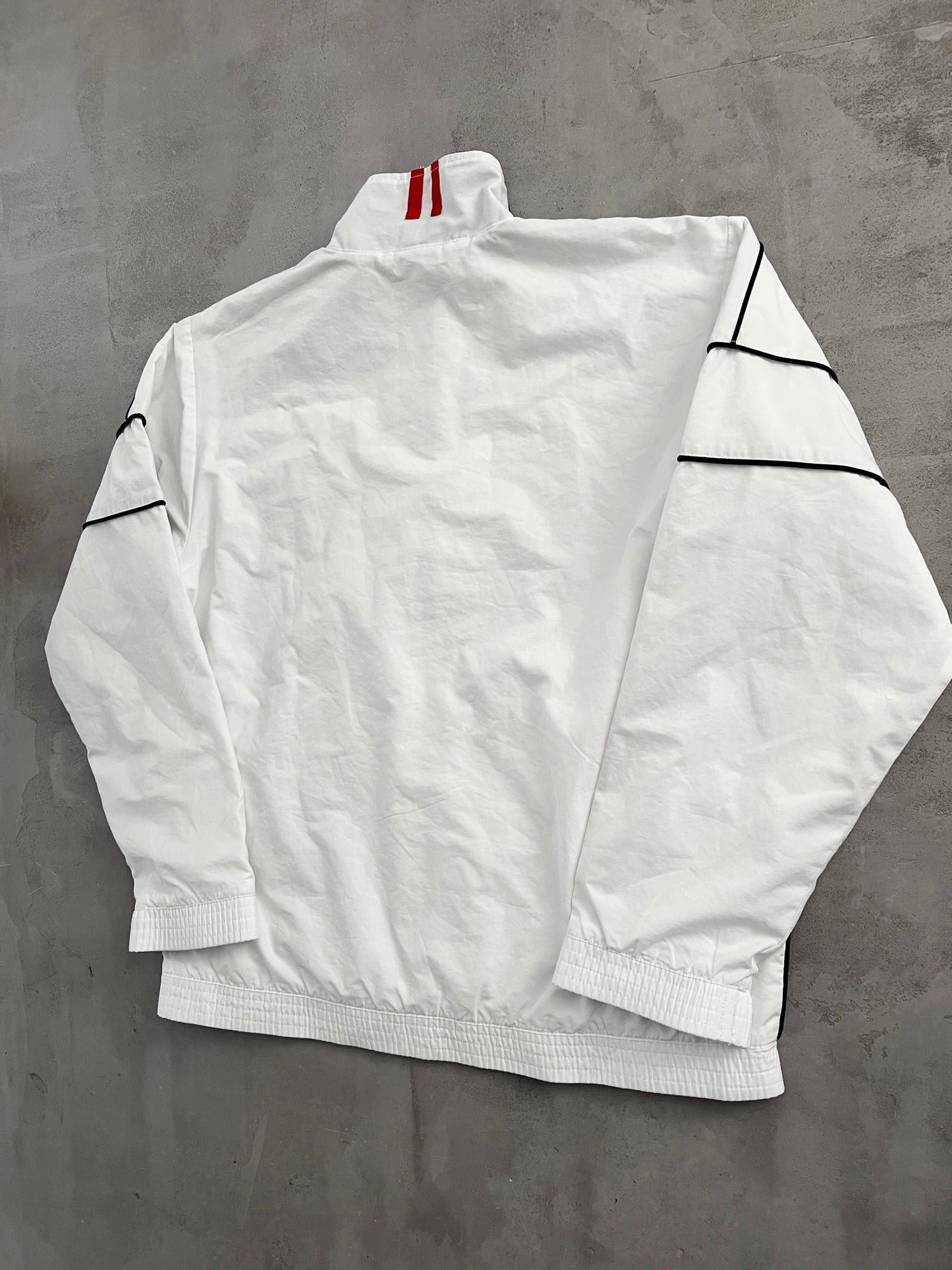 WHITE NIKE TRACK JACKET - 2000S - M