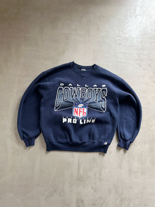 NAVY DALLAS NFL RUSSELL SWEATER - 1990S - M