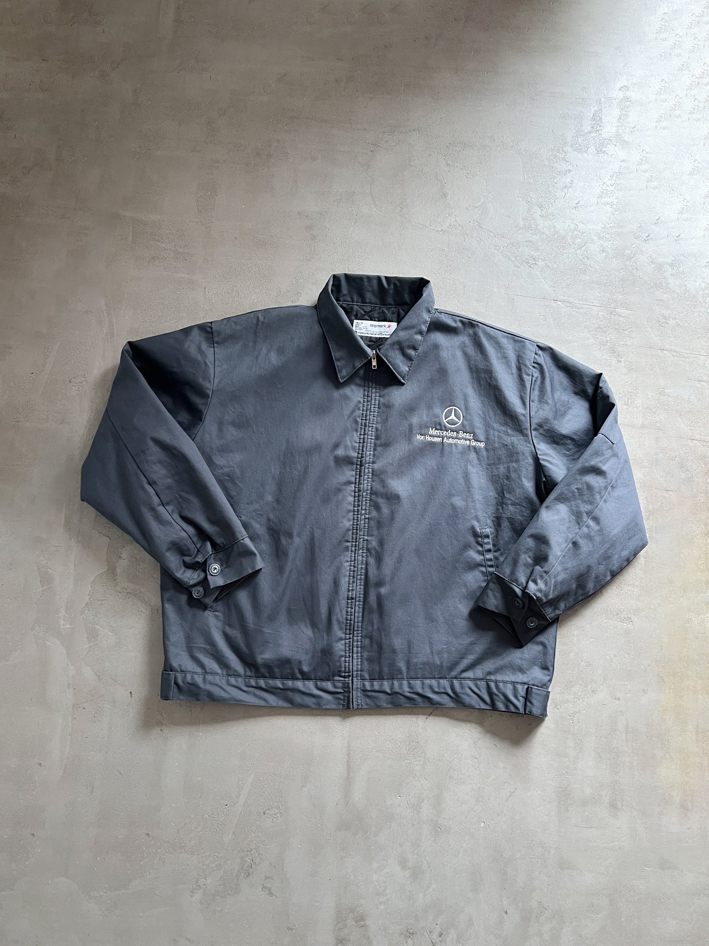 GREY MERCEDES BENZ JACKET - 2000S - L/XL