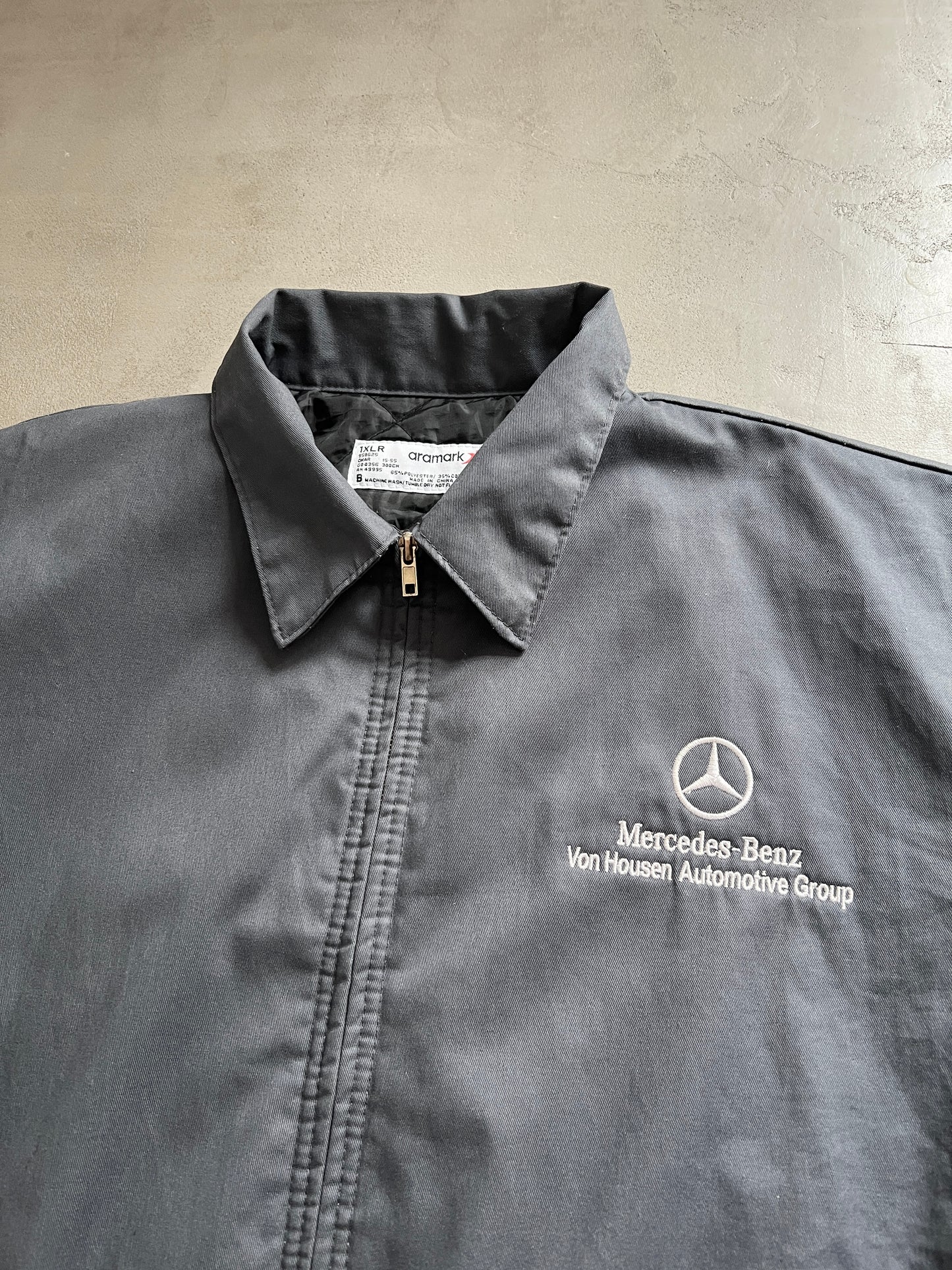 GREY MERCEDES BENZ JACKET - 2000S - L/XL