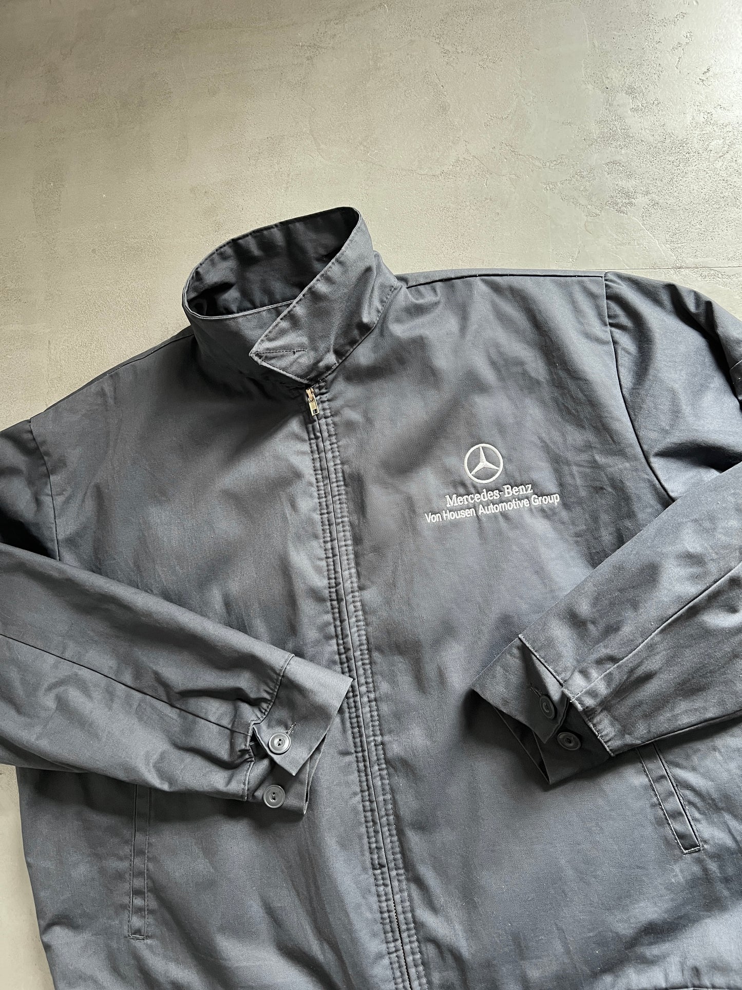 GREY MERCEDES BENZ JACKET - 2000S - L/XL