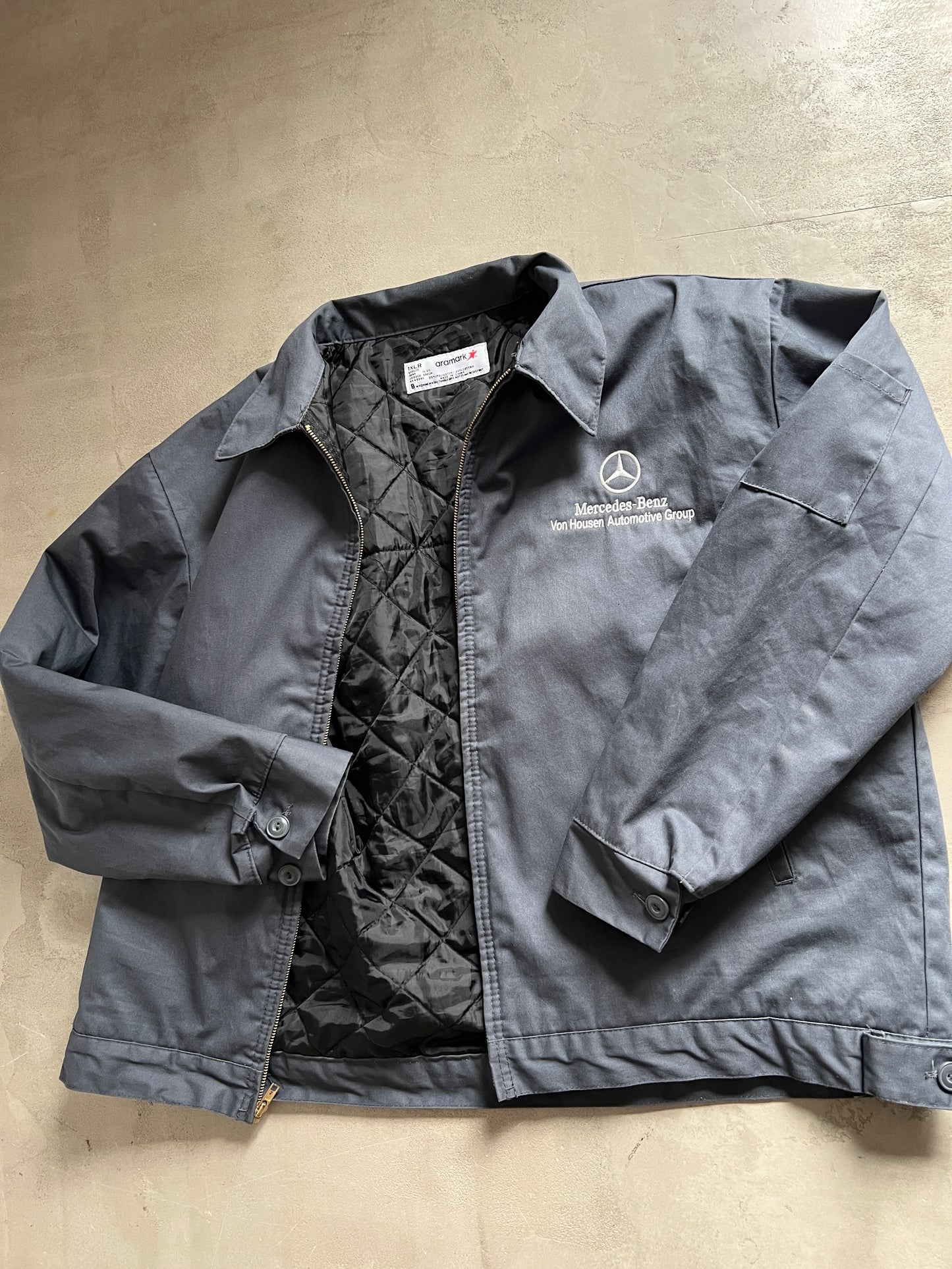 GREY MERCEDES BENZ JACKET - 2000S - L/XL