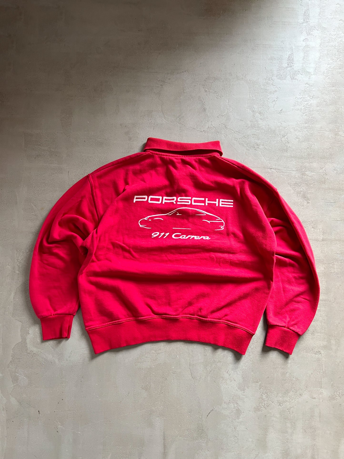 RED PORSCHE SWEATER - 1990S - S