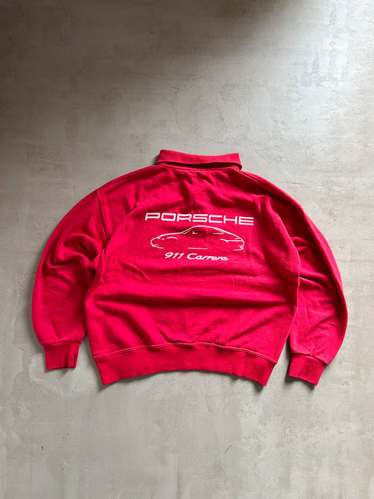 RED PORSCHE SWEATER - 1990S - S