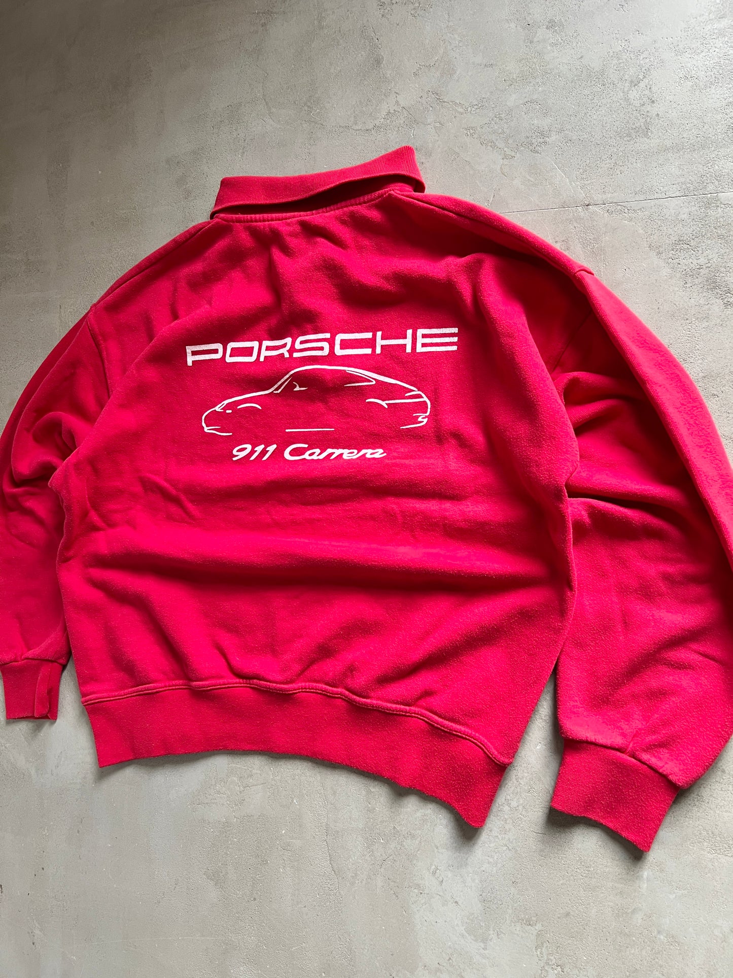RED PORSCHE SWEATER - 1990S - S