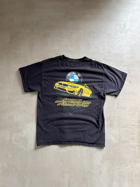 FADED BLACK BMW TEE - 2000S - S