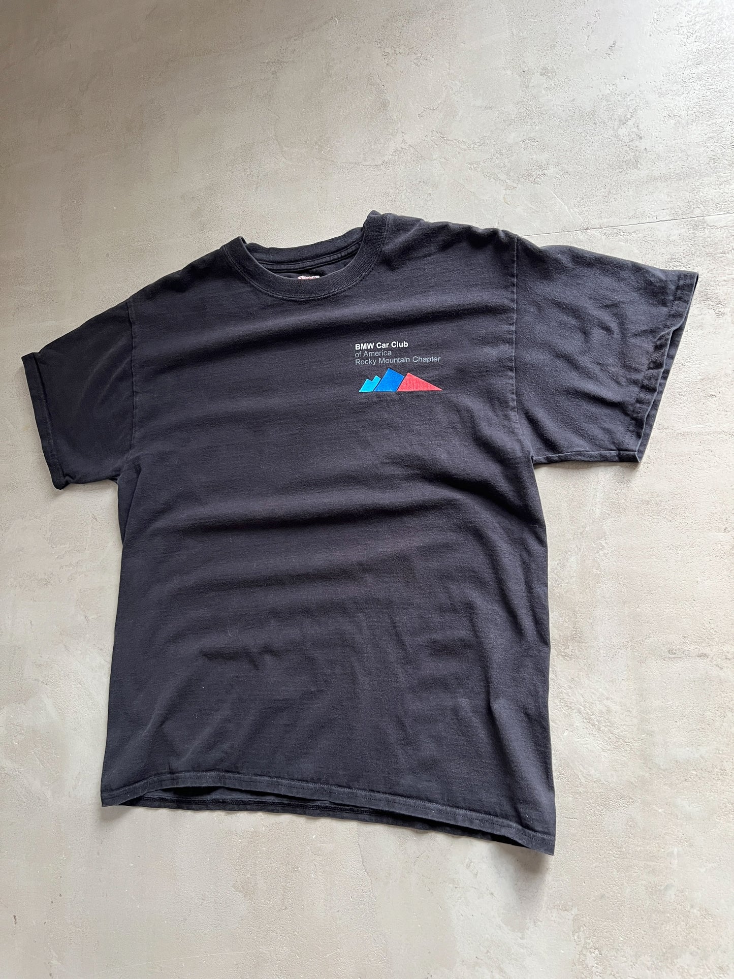 FADED BLACK BMW TEE - 2000S - S